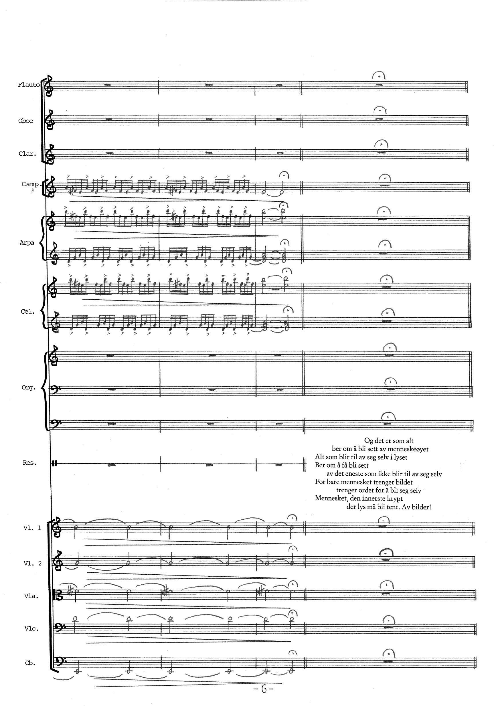 Rosevinduet - Musikk for 12 instrumenter og resitatør til dikt av Stein Mehren - Bilde 8