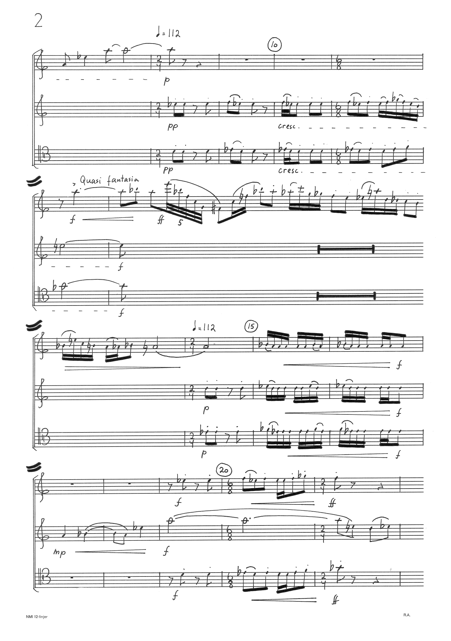 Trio for Flute, Oboe and Bassoon, op. 12 - Image 4