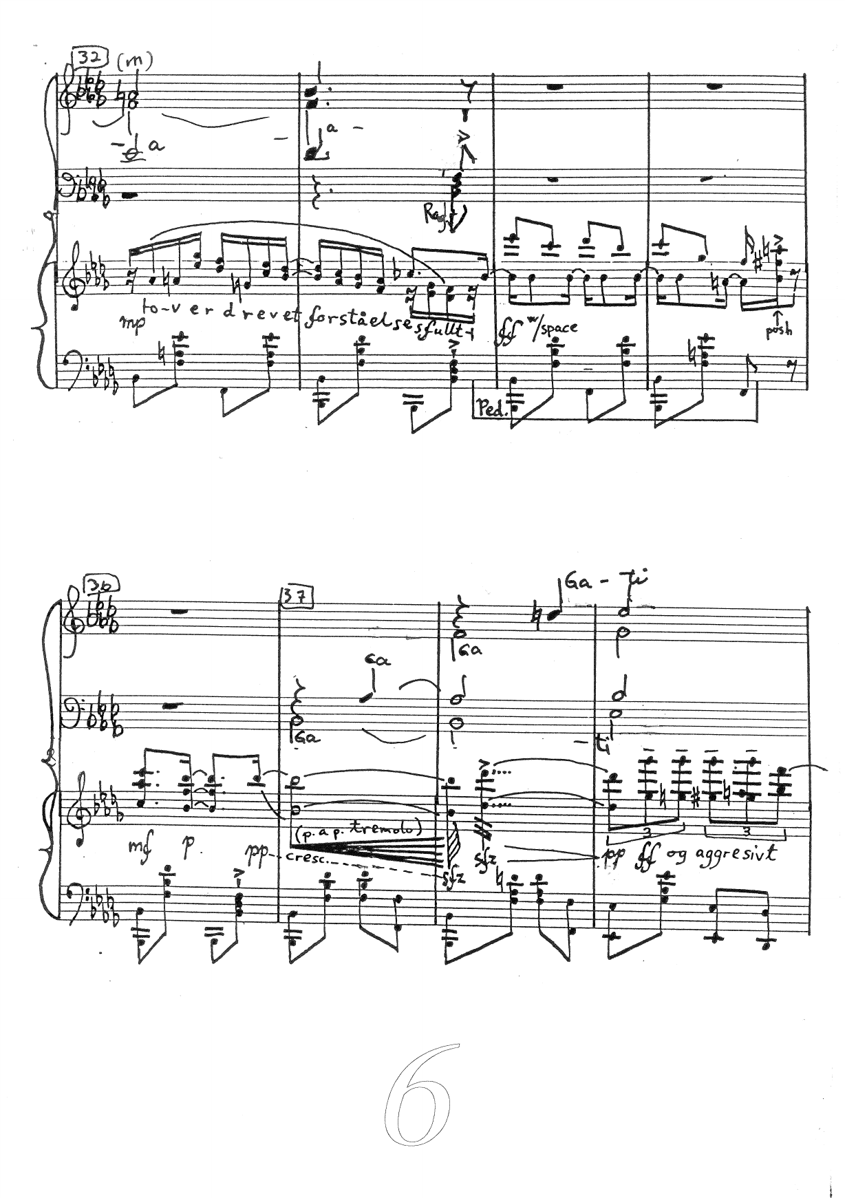Nugatti Leaf Choral Rag - For klavér solo med Blandet(SATB)kor akkompagnement - Bilde 6
