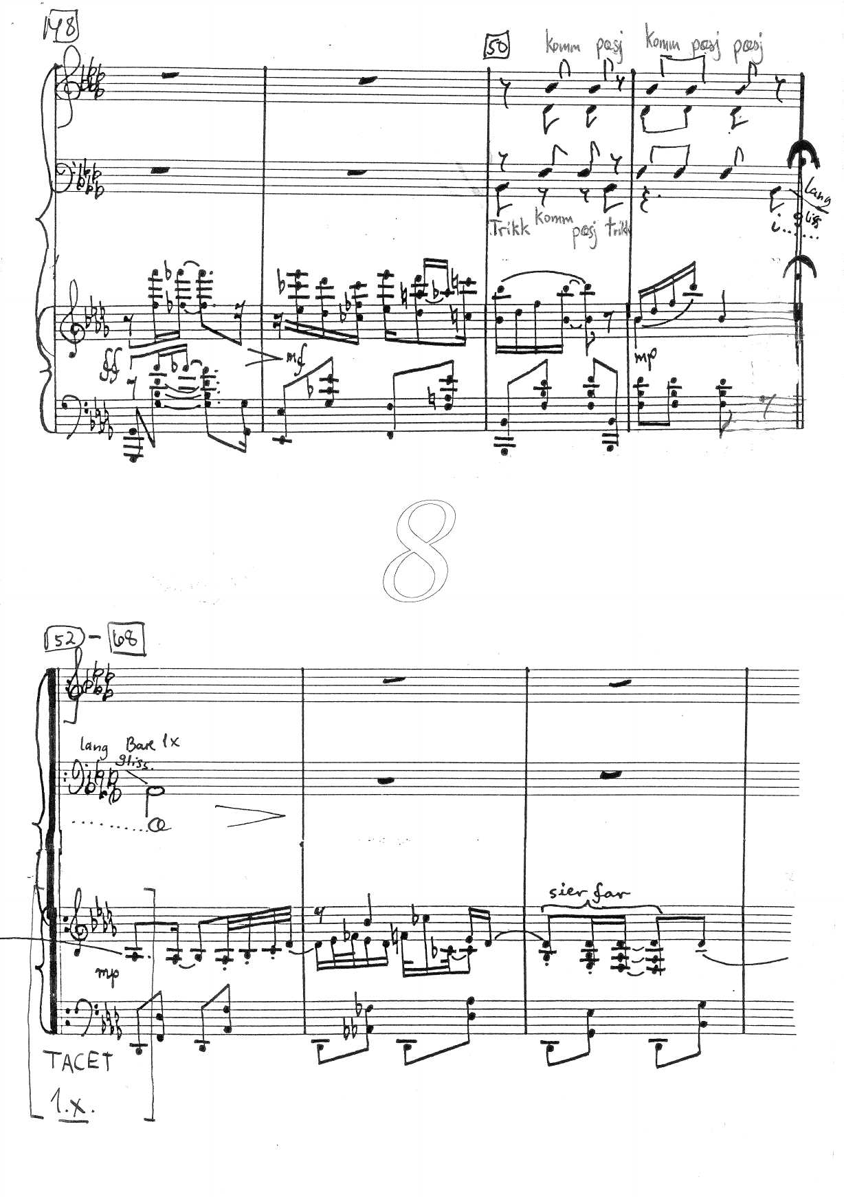 Nugatti Leaf Choral Rag - For klavér solo med Blandet(SATB)kor akkompagnement - Bilde 8