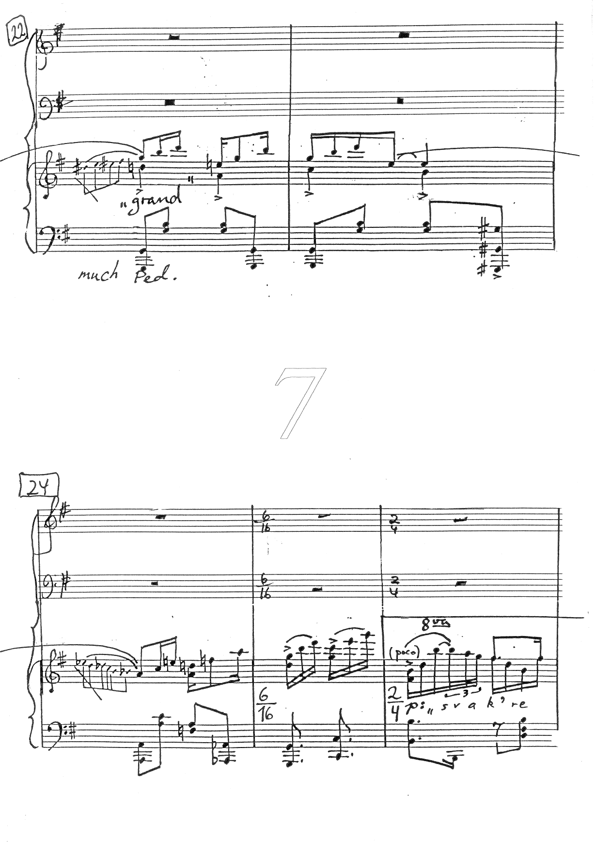 Bromeliaceae Choral Rag - For klavér solo med Blandet(SATB)kor akkompagnement - Bilde 7