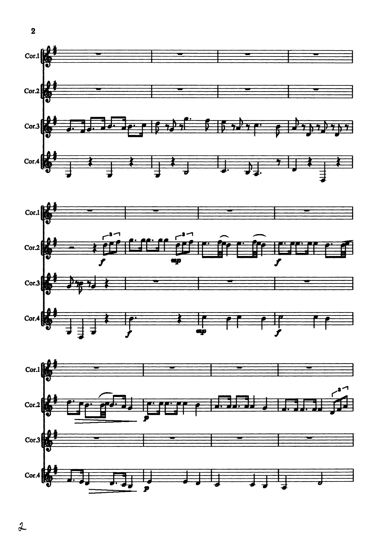 Norske folketoner, bearbeidet for 4 horn - Image 6