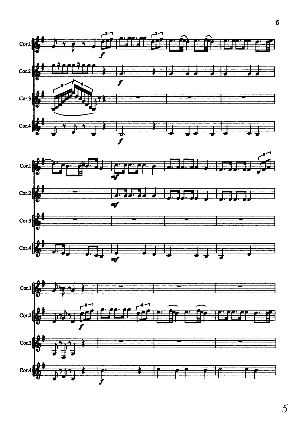 Norske folketoner, bearbeidet for 4 horn - Image 9