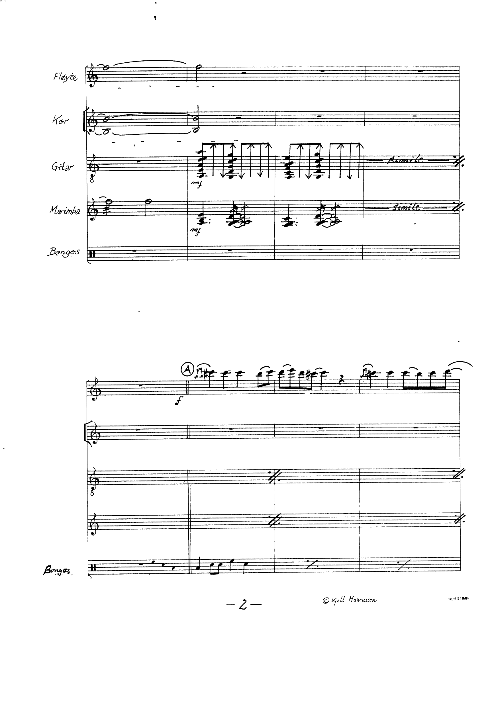 Kom la oss juble for Herren! - For fløyte, barnekor, gitar og to slagverkere - Image 4