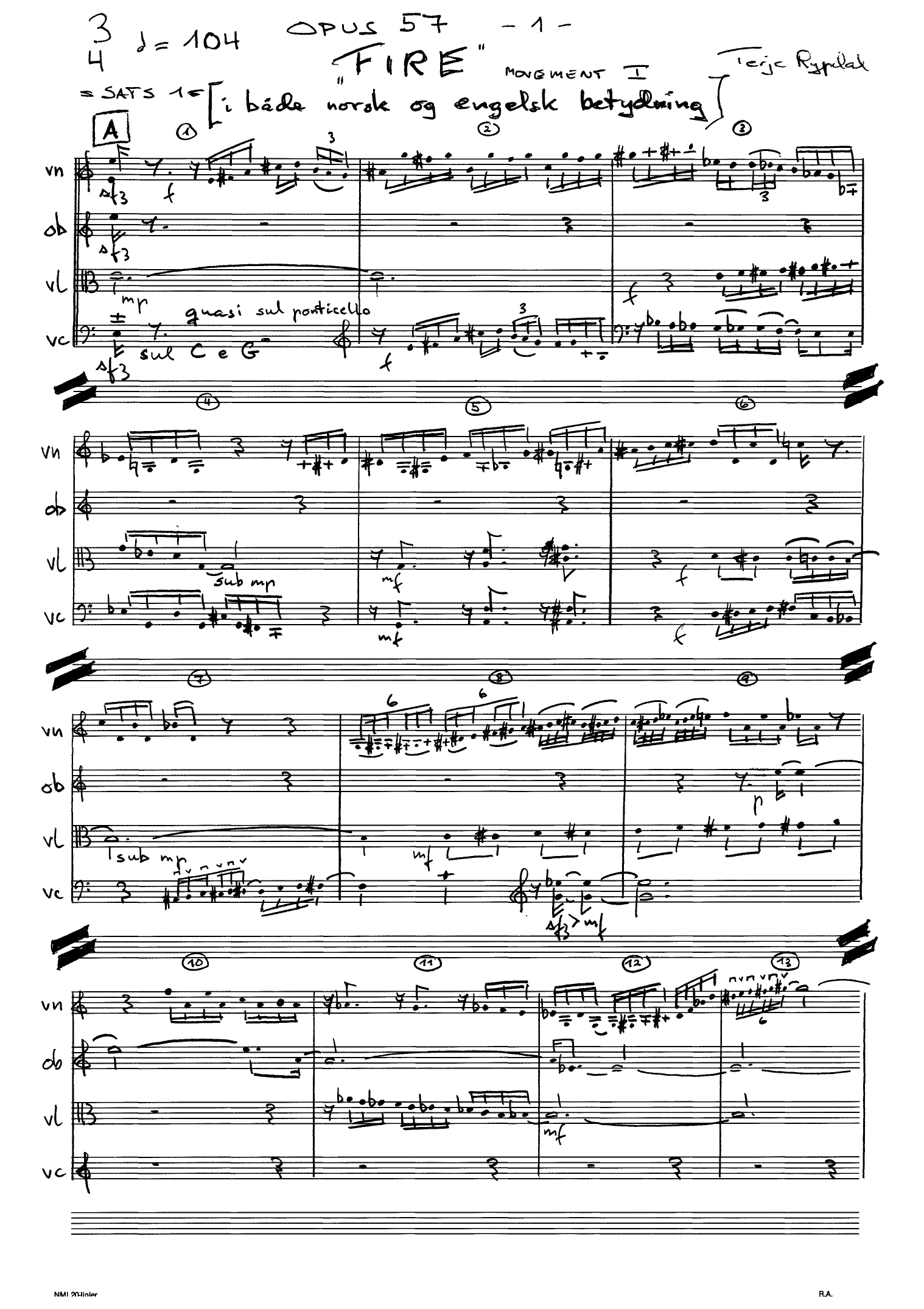 Fire, op. 57