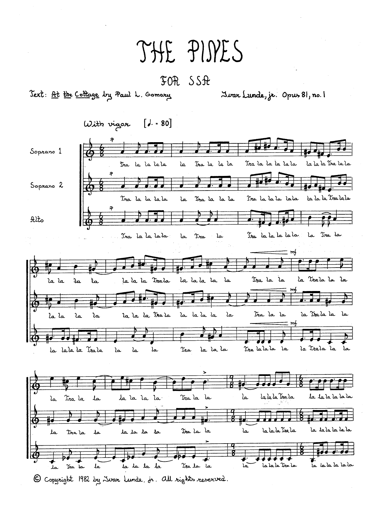 Two the Same for Womens Choir a Cappella, op. 81 - Bilde 3