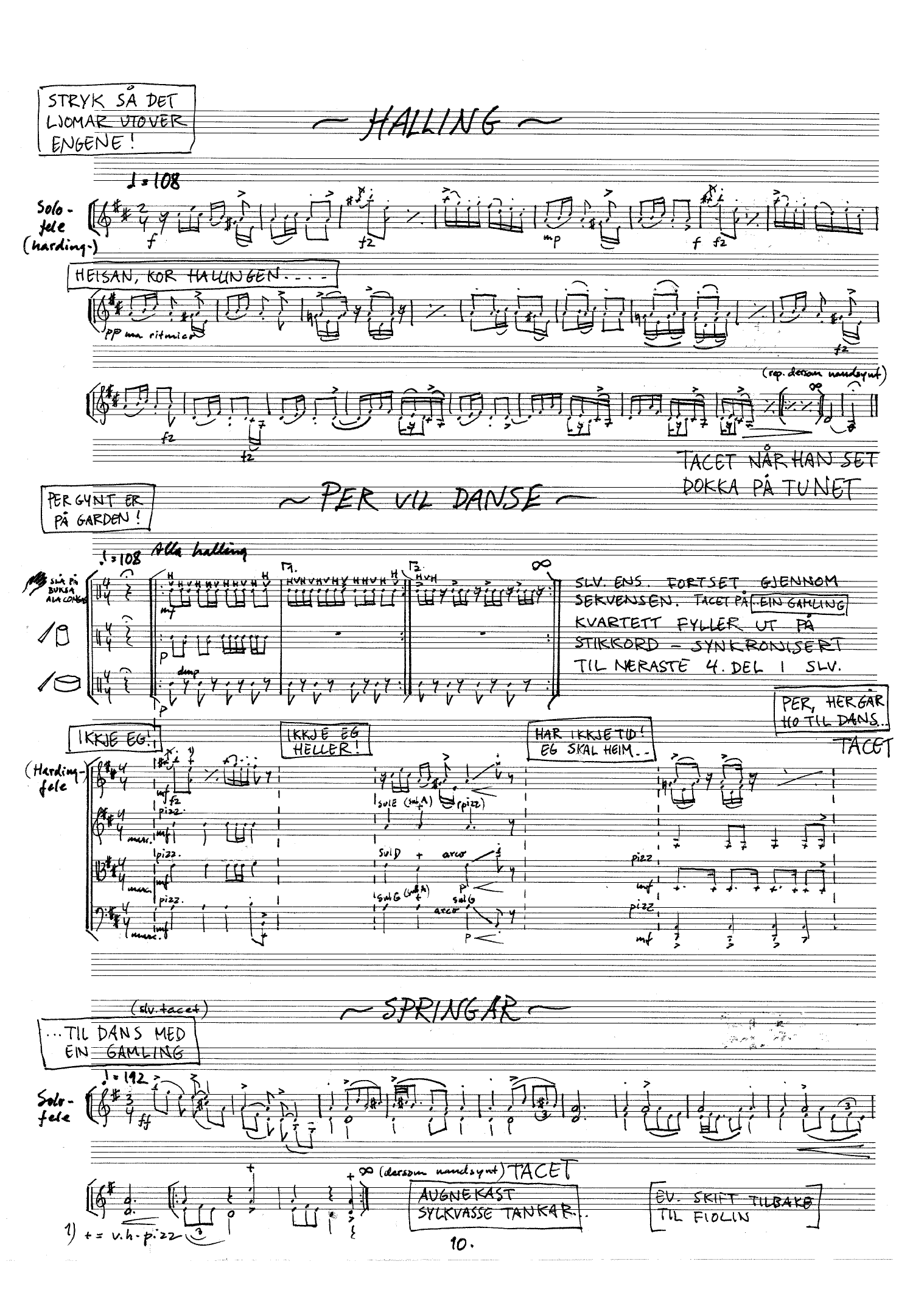 Musikk til Per Gynt for strykekvartett og slagverkstrio - Image 10