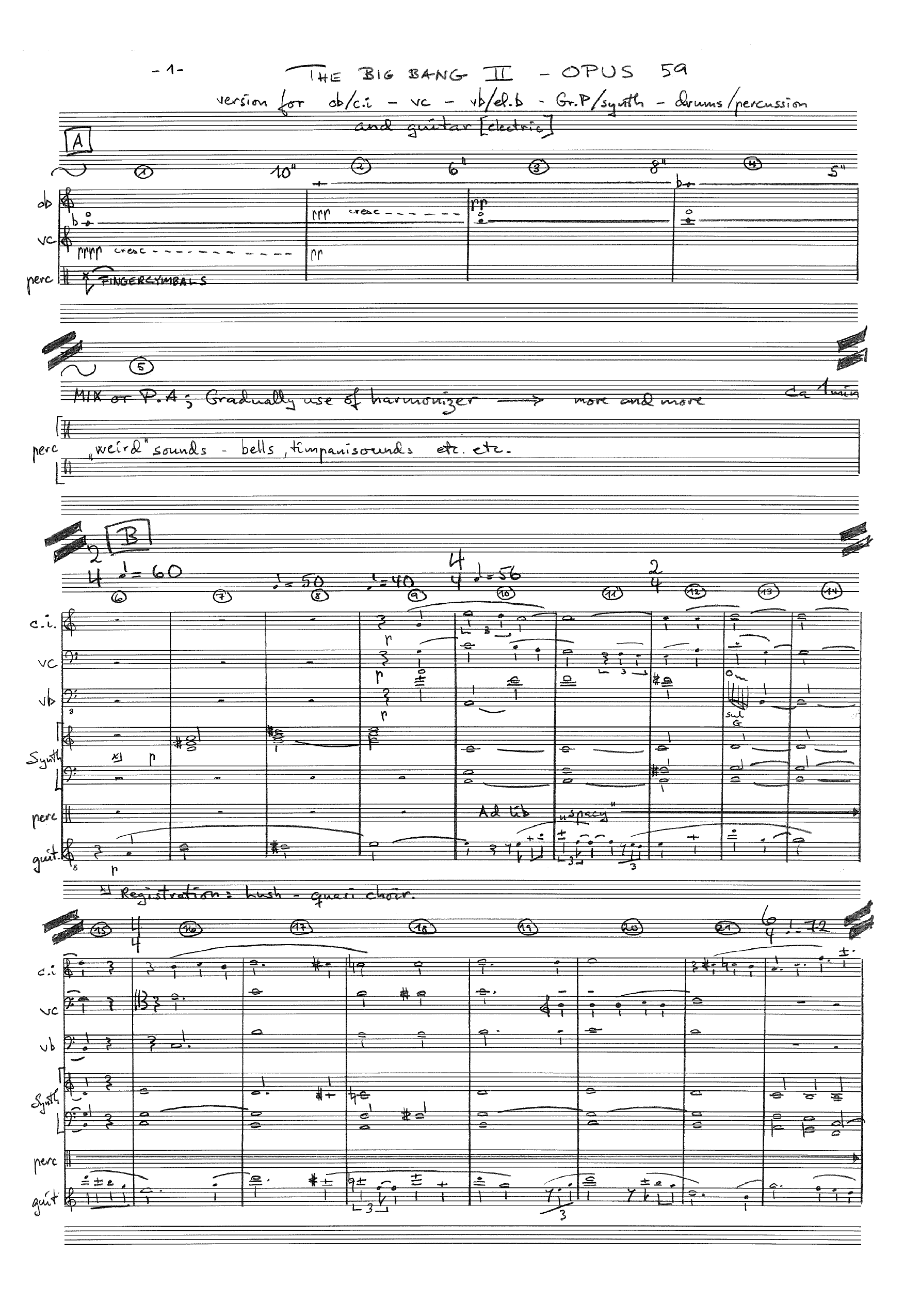 The Big Bang II, Op. 59