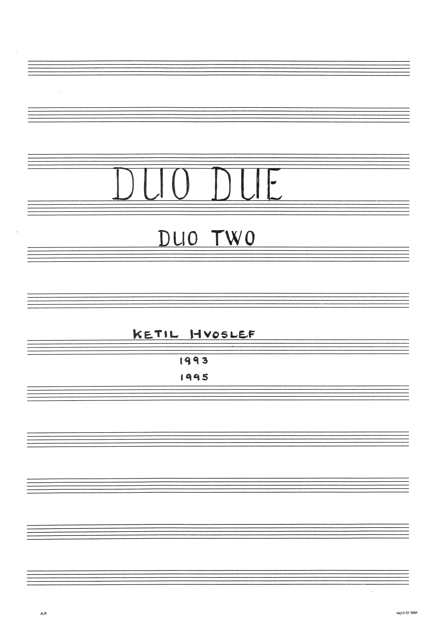 Duo due - Duo Two