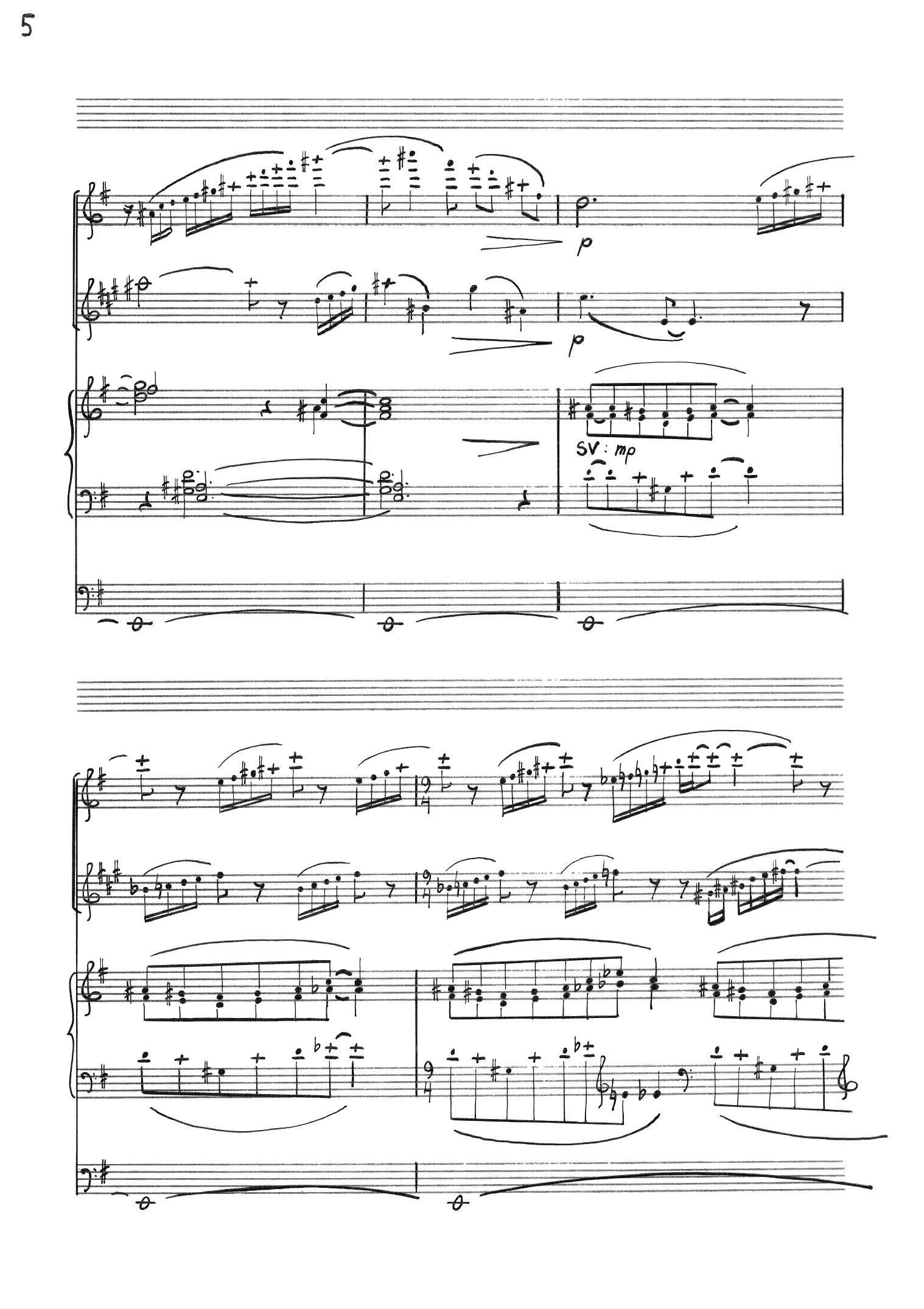 Sonata sacra - For fløyte(fiolin), klarinett(bratsj) og orgel, op. 55 - Image 6