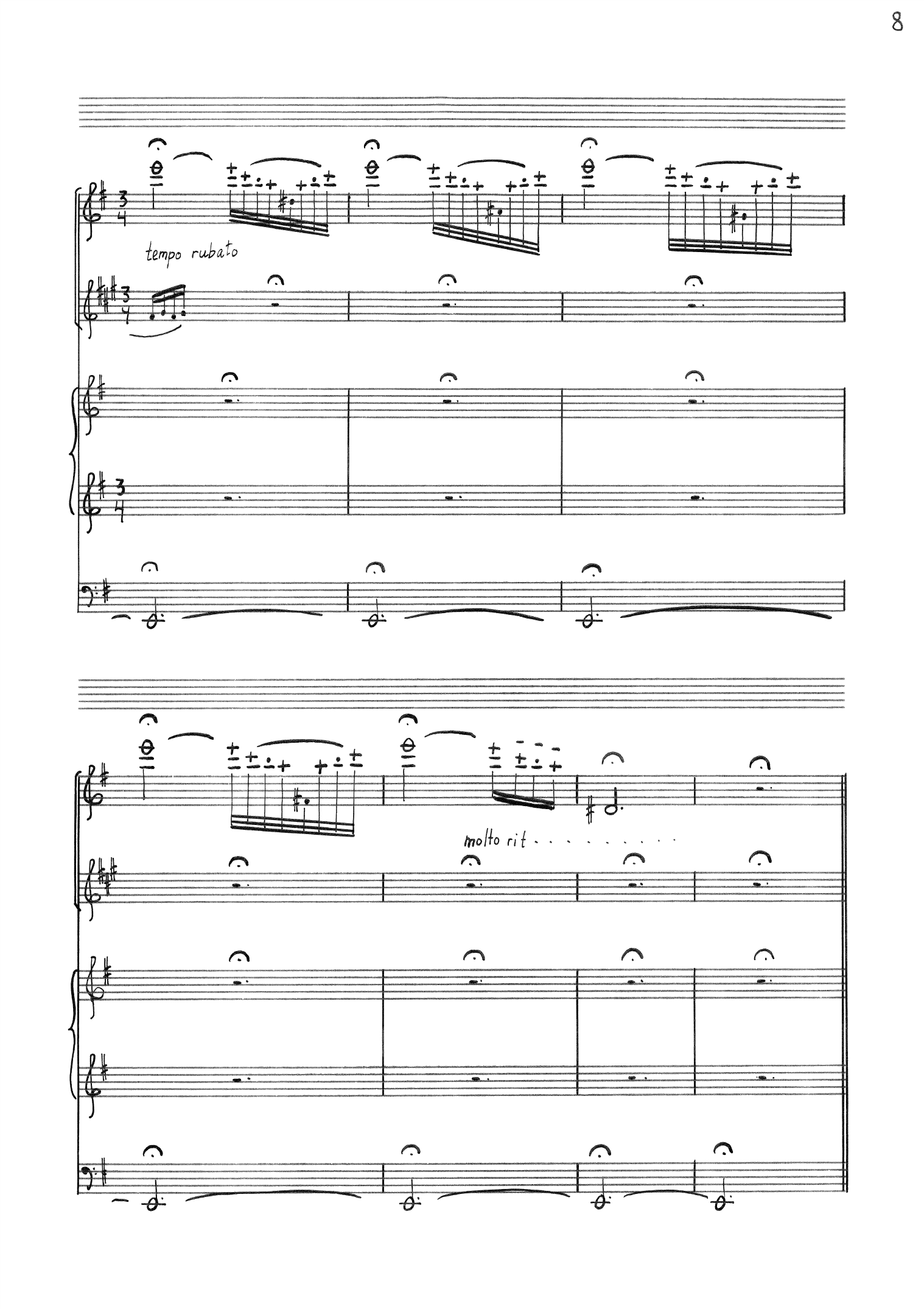 Sonata sacra - For fløyte(fiolin), klarinett(bratsj) og orgel, op. 55 - Image 9