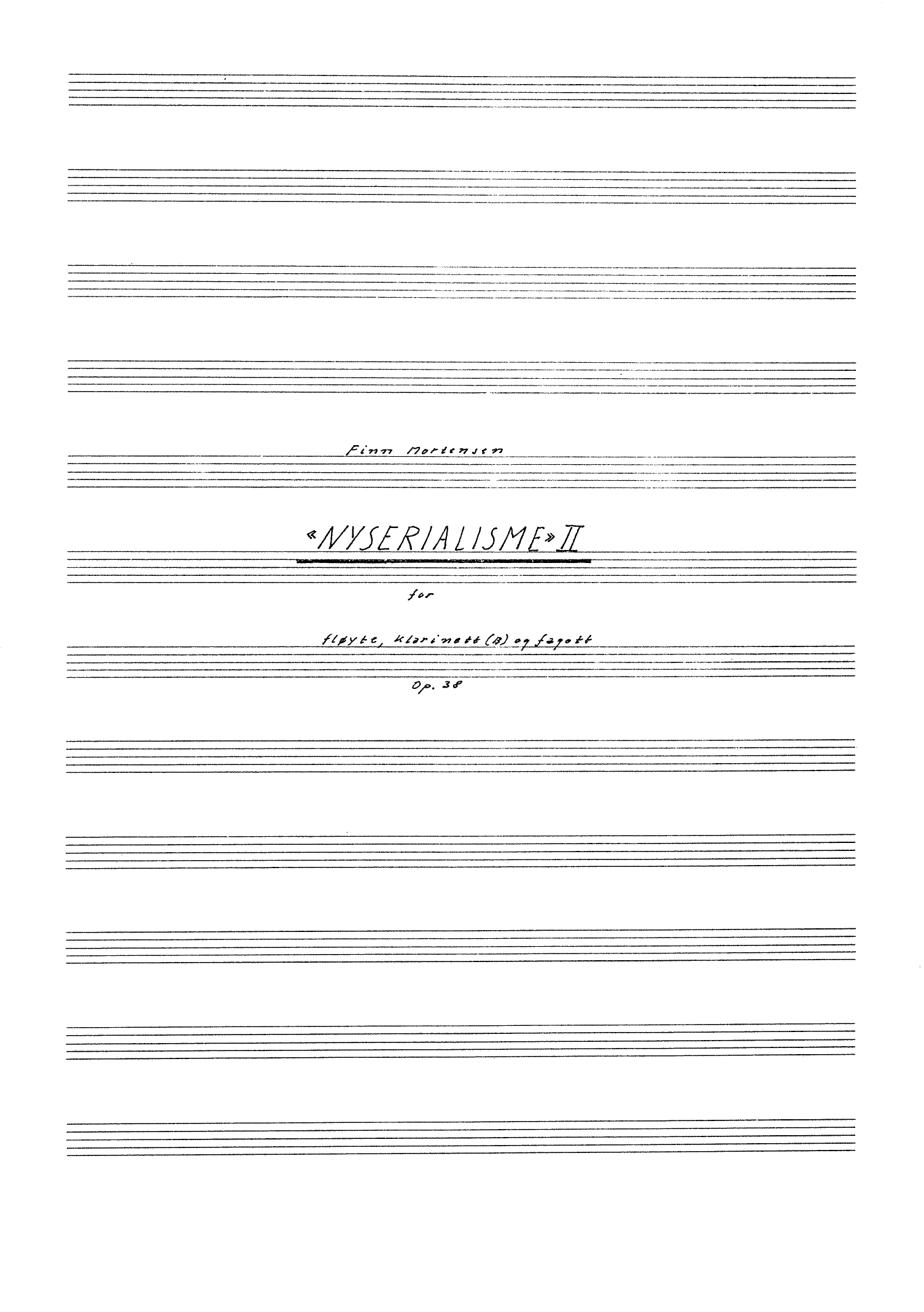 Nyserialisme II, op. 38
