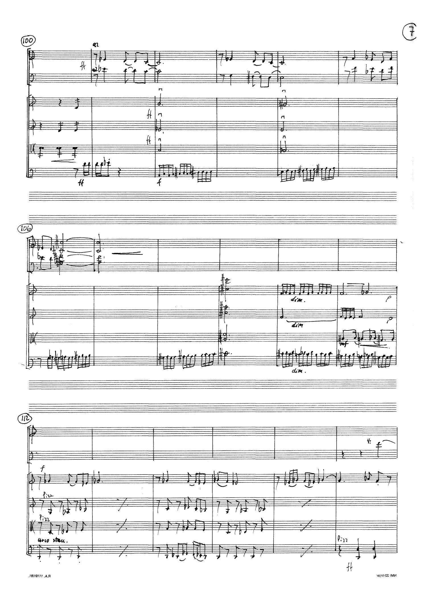 For Everything in Nature Falls when it Dies, except Water which Falls as it Lives... - for 4 horns & string4tet, Op. 45 - Bilde 9