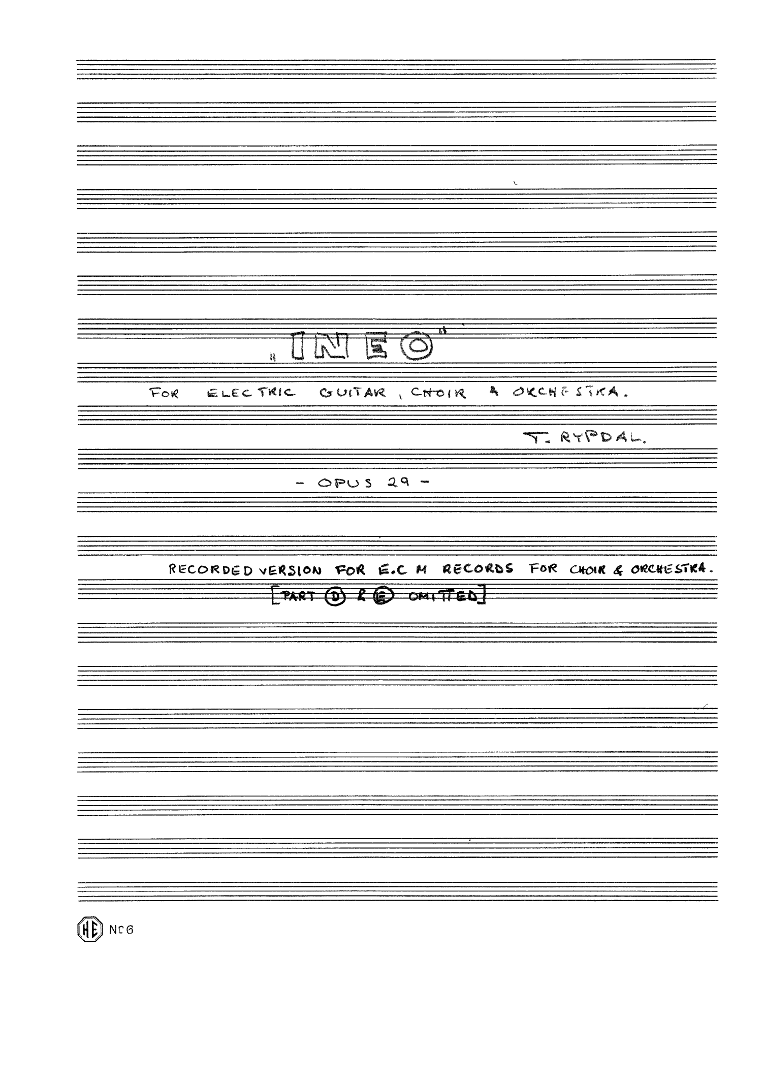 Ineo, op. 29