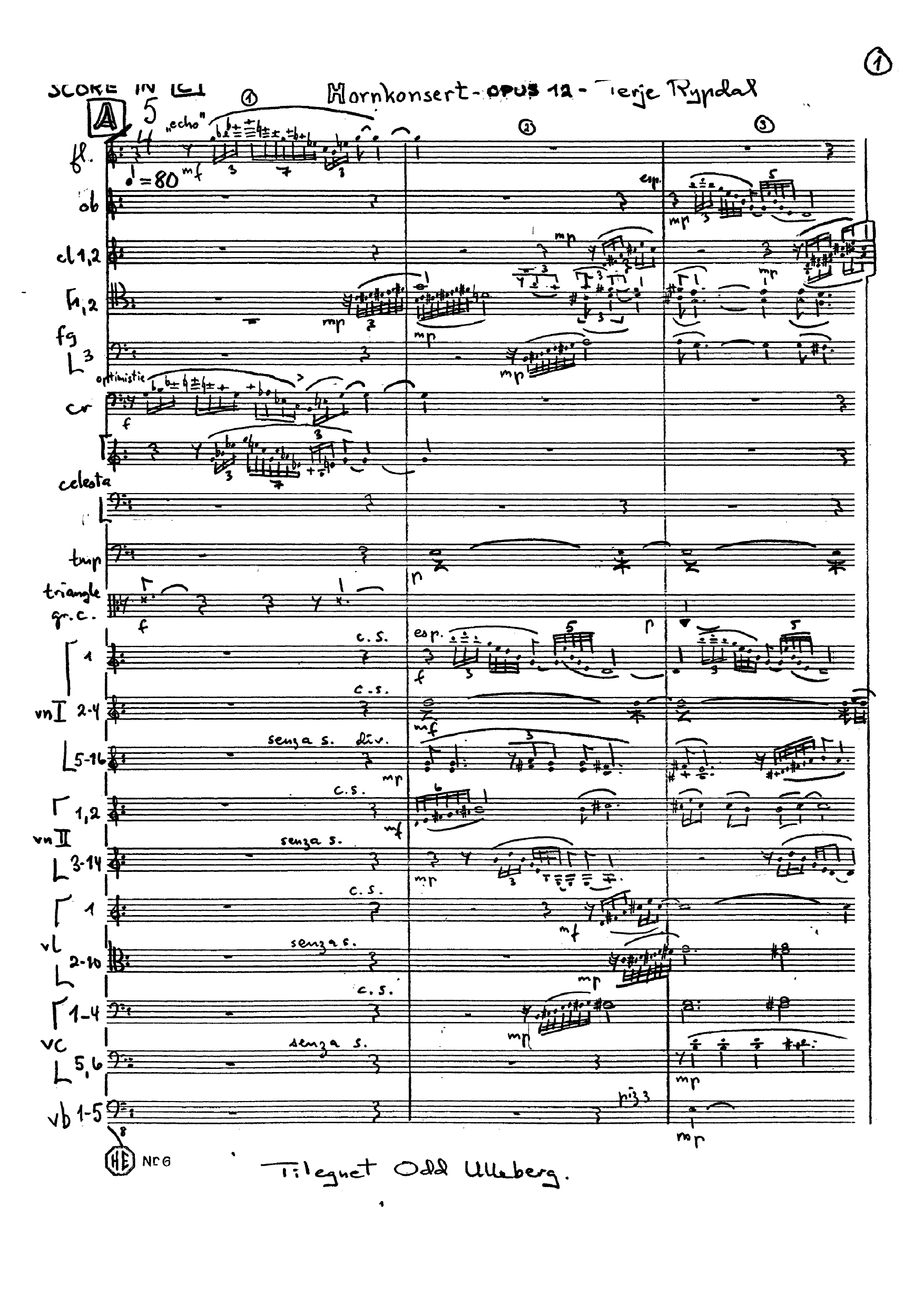 Hornkonsert, op. 12