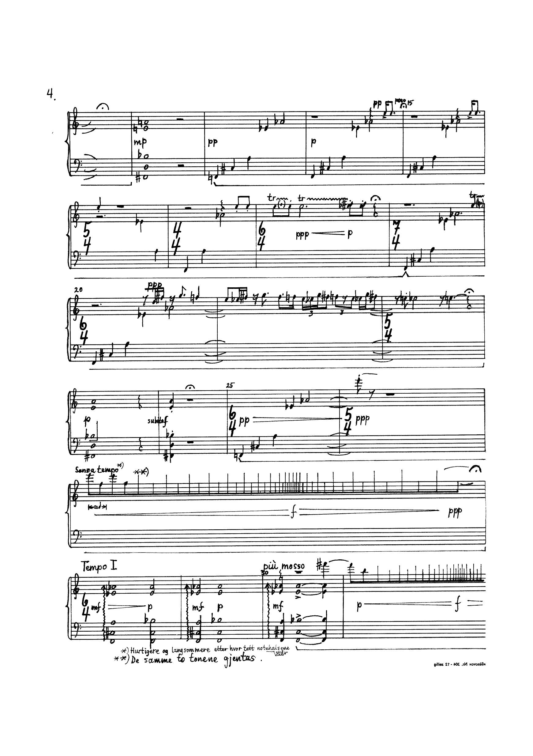 Amateur Music : Five Short Pieces for Piano - Image 5