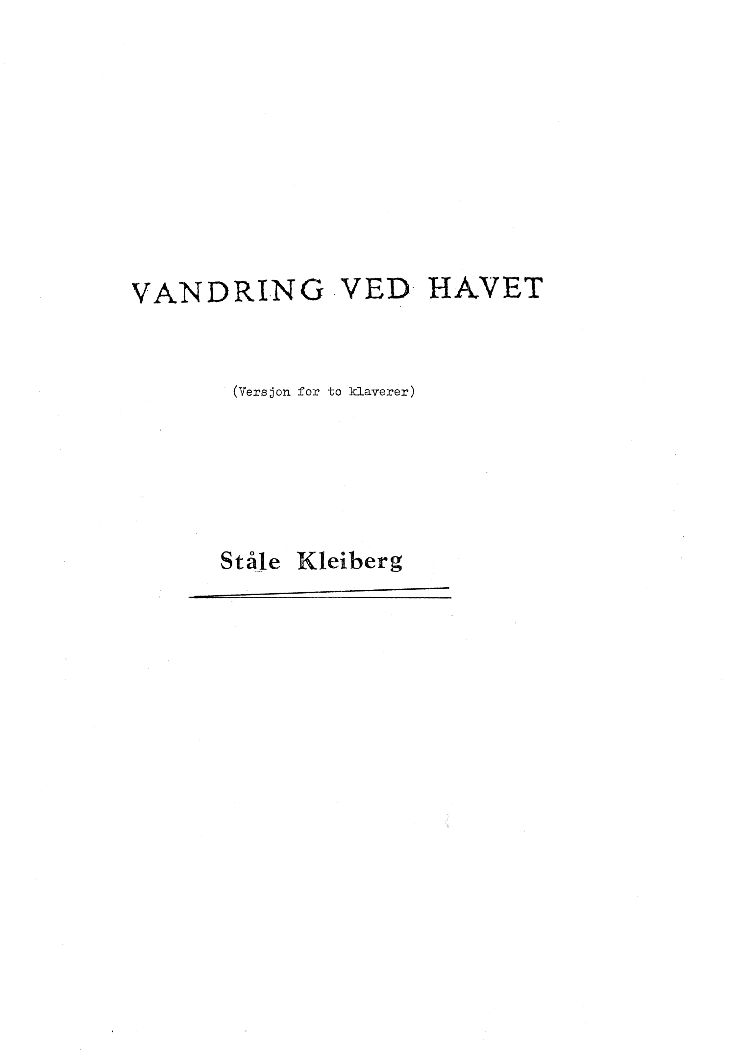 Vandring ved havet