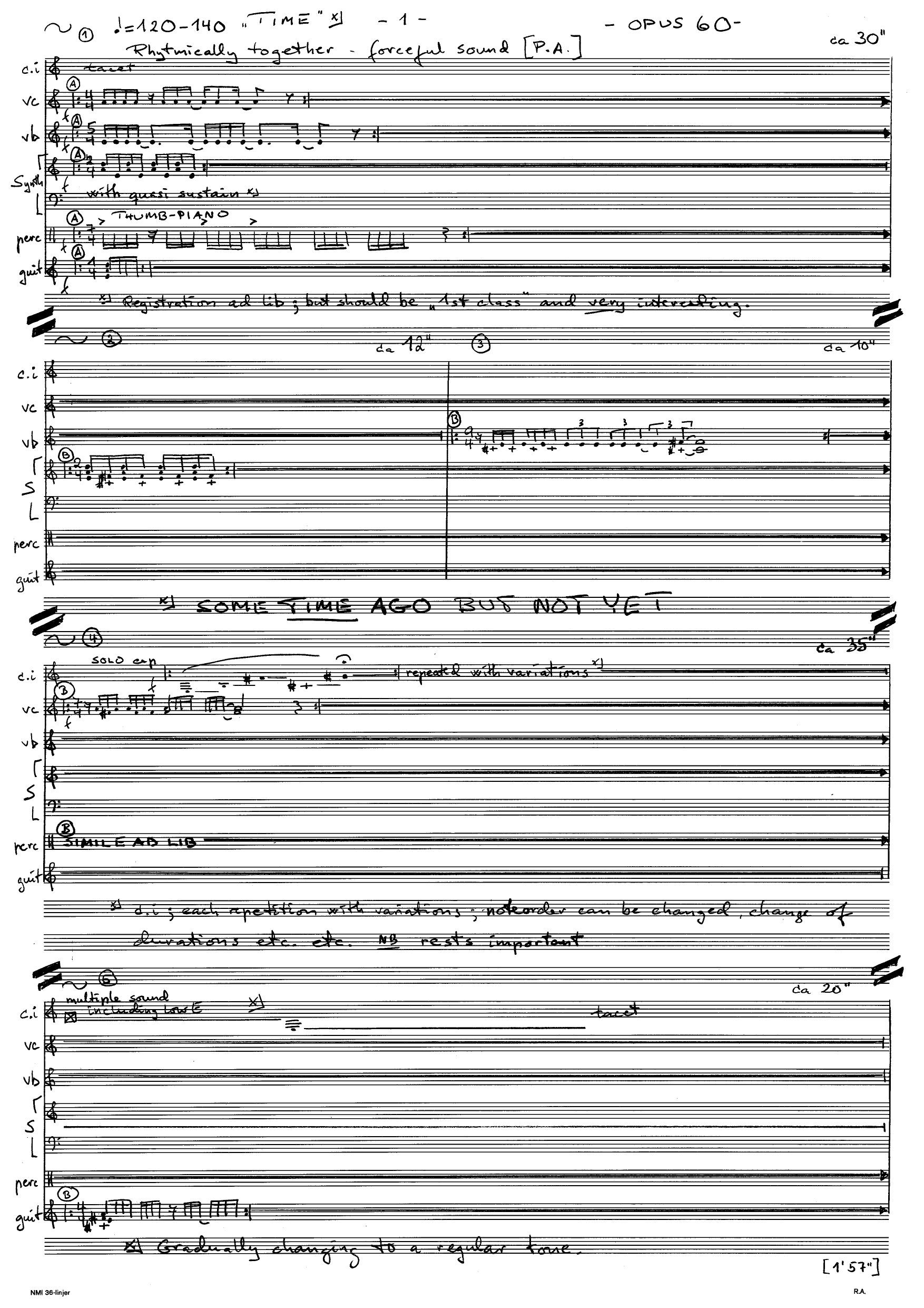 Some Time Ago But Not Yet, Op. 60