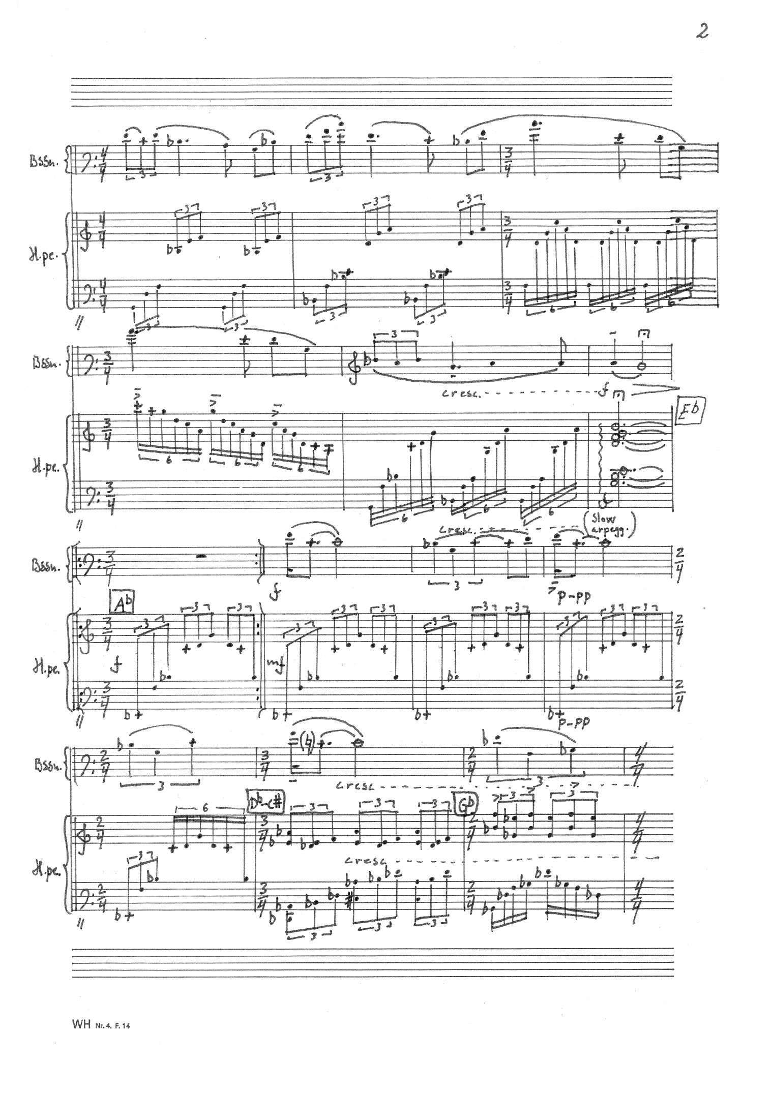 Air et Petite scherzo - Pour basson et harpe - Image 3