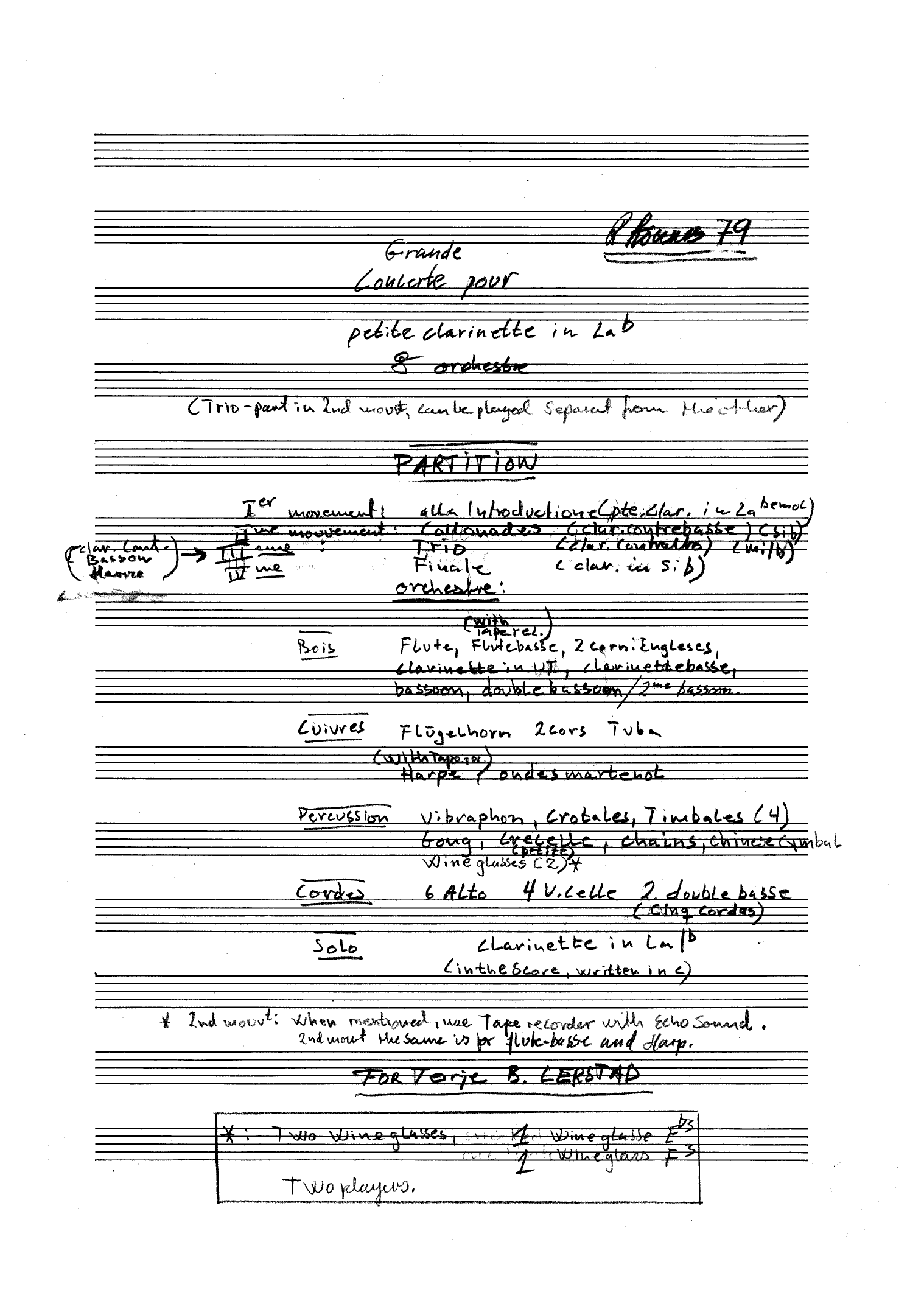 Concerto pour clarinette et orchestre - Image 3