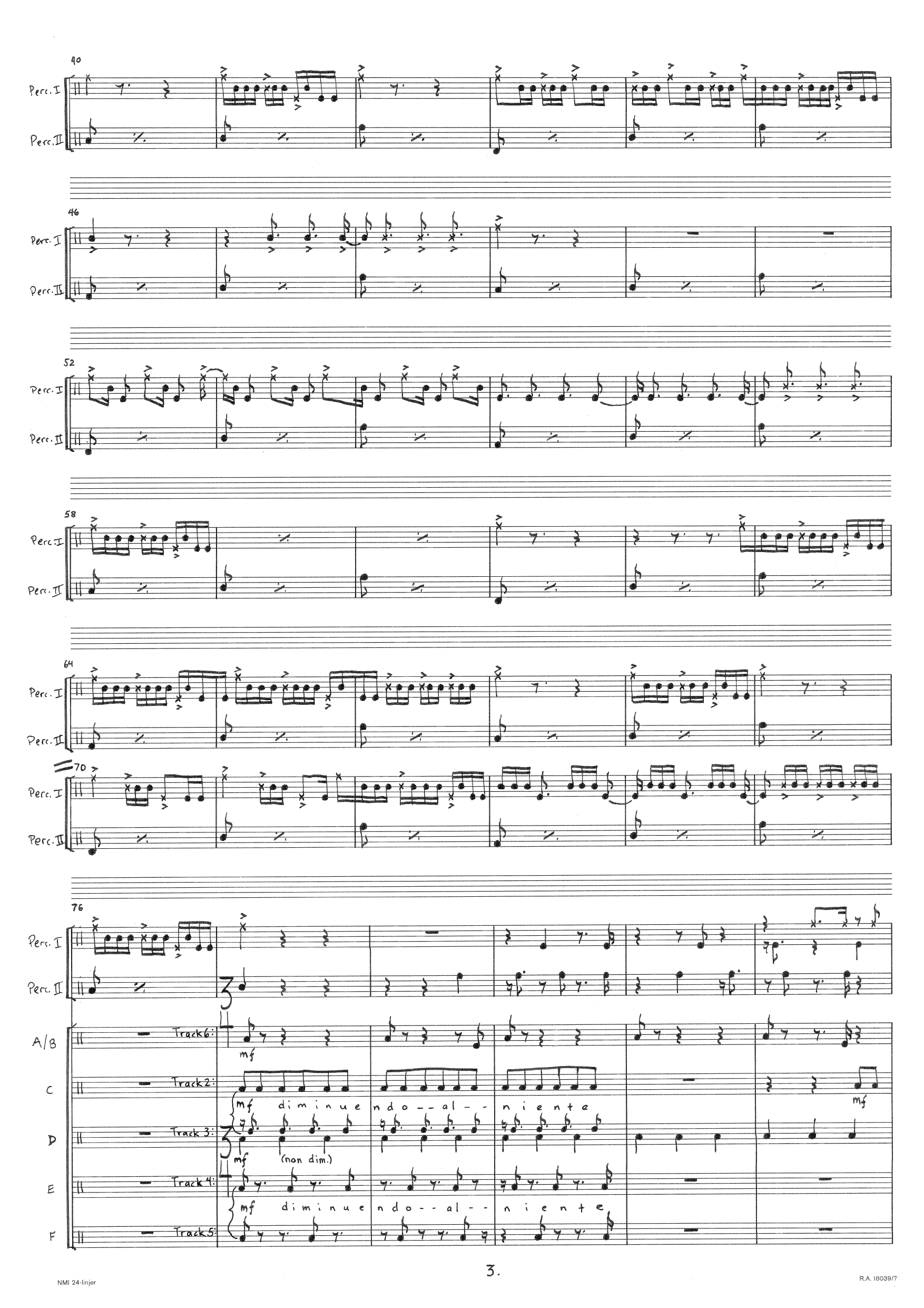 Shiva's dance for 2 Percussionists, Sound Engineer and Tape - Bilde 9