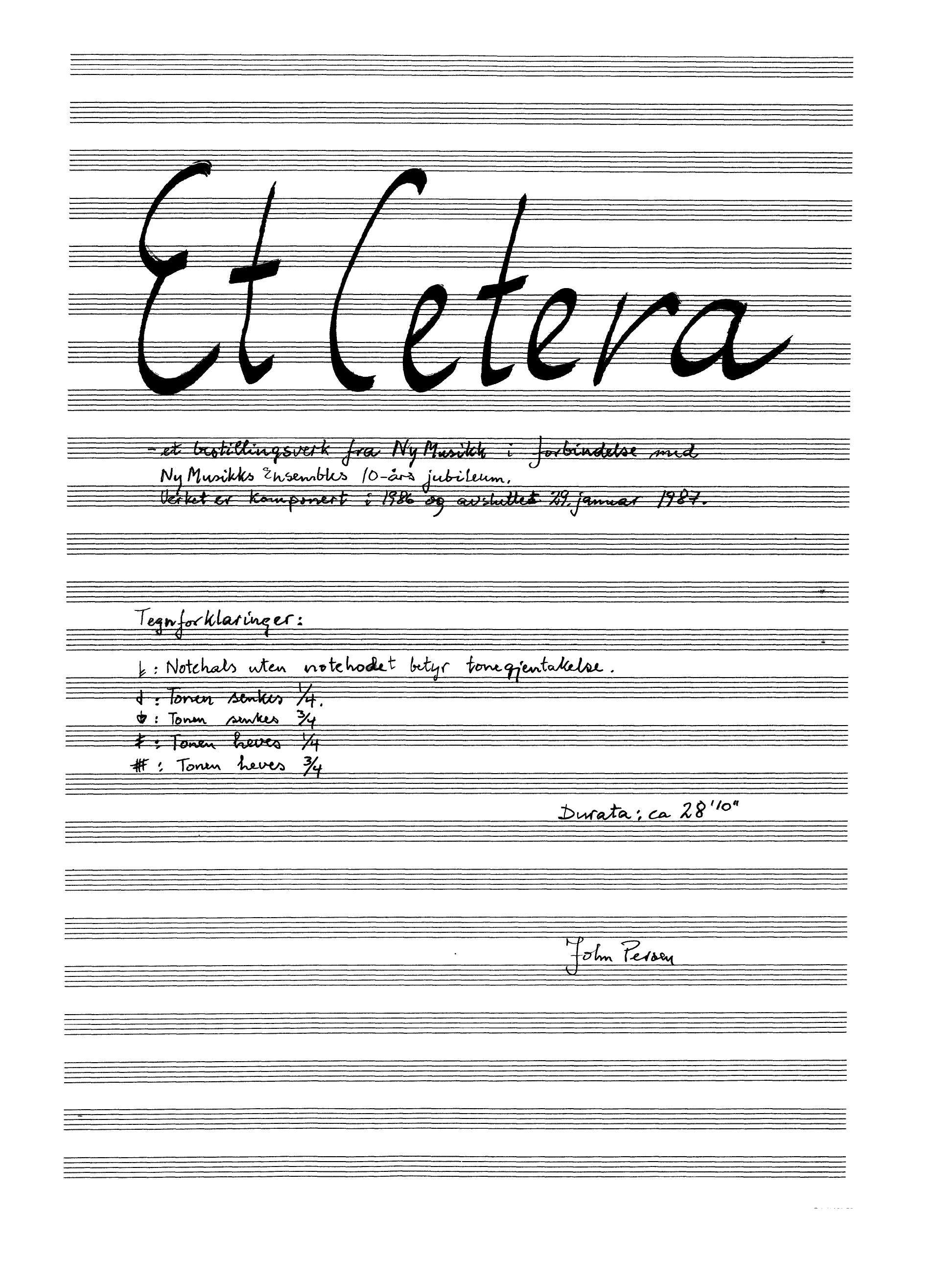 Et cetera