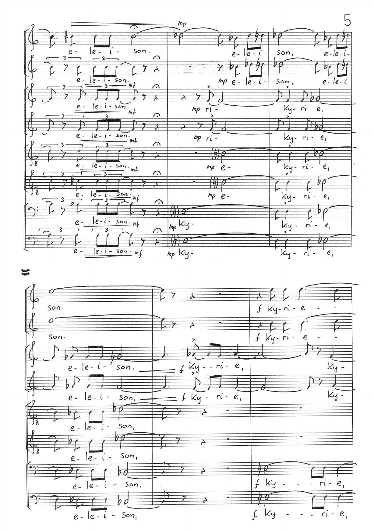 Missa Nova, Op. 104 : Mass for Vocal Ensemble a Cappella - Image 7