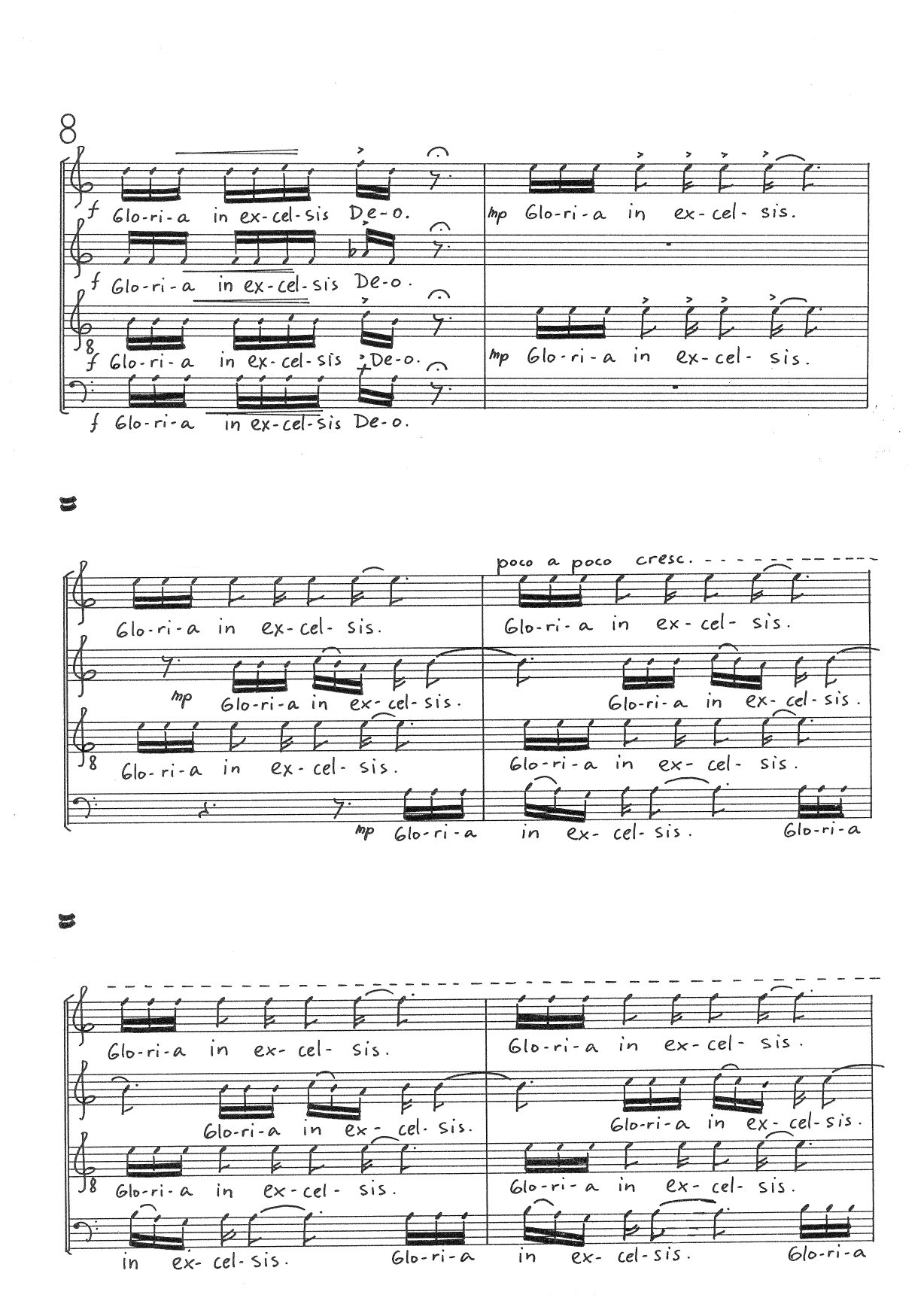 Missa Nova, Op. 104 : Mass for Vocal Ensemble a Cappella - Image 10