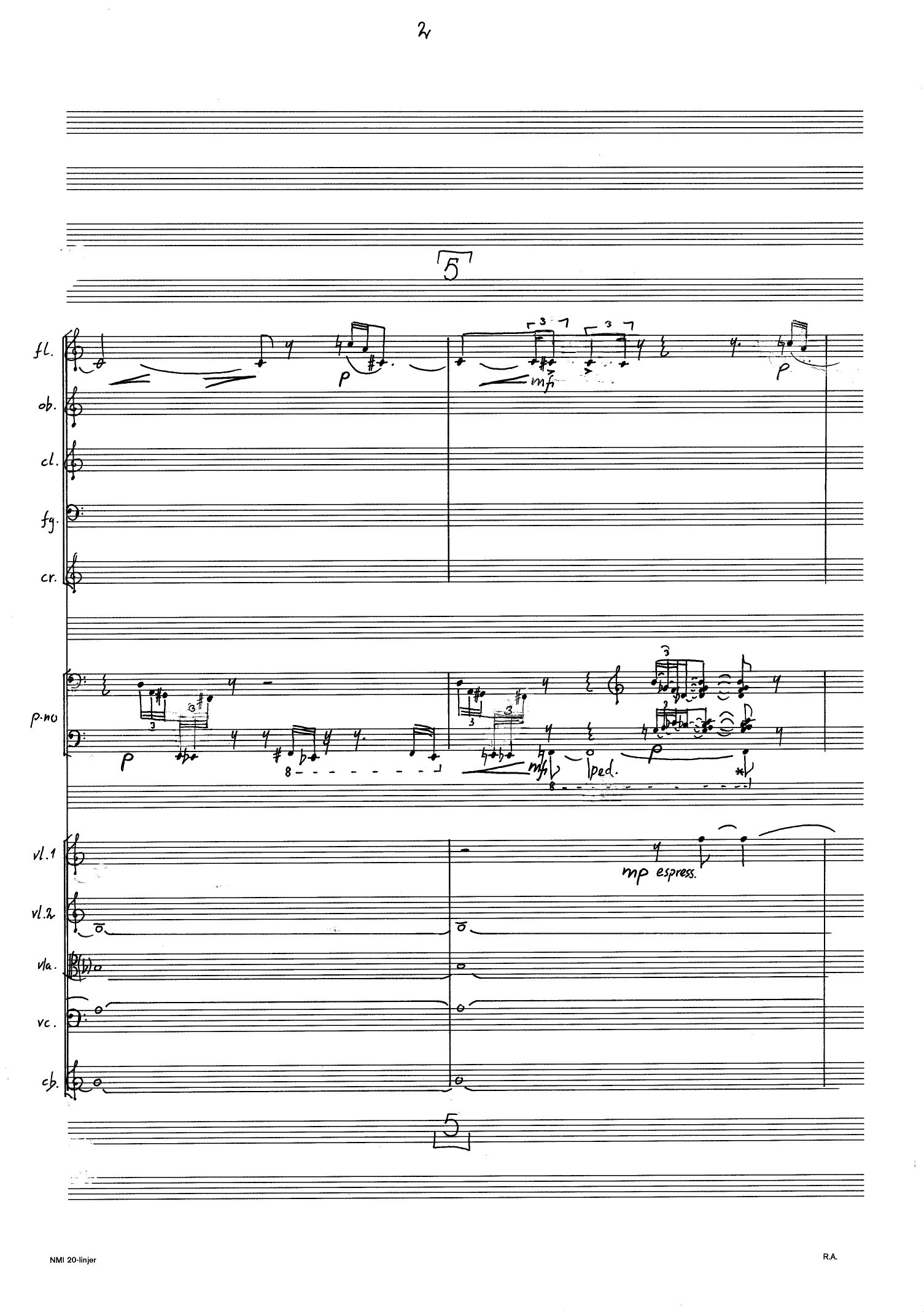 Four Poems for Chamber Ensemble - Bilde 4