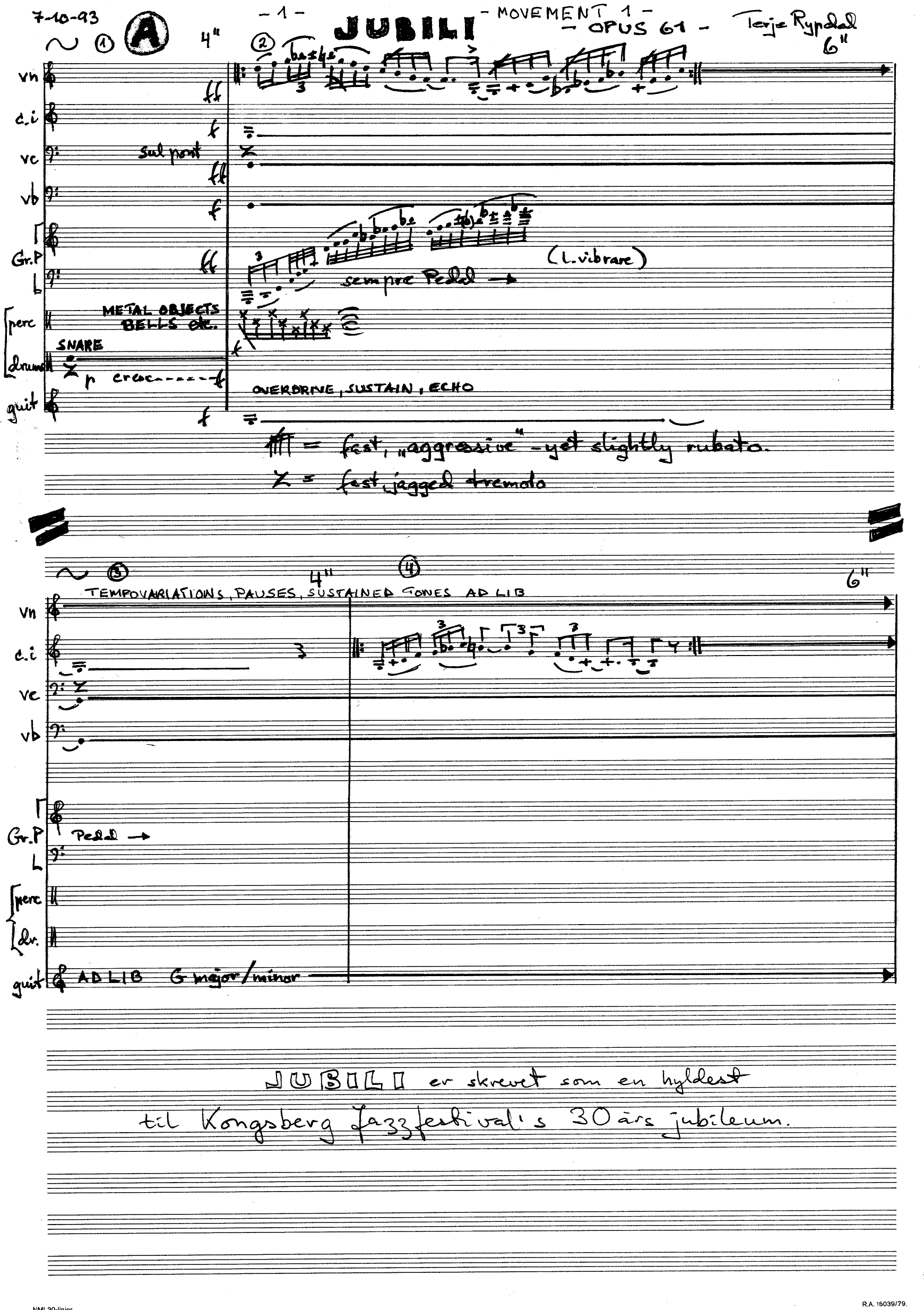 Jubili, op. 61
