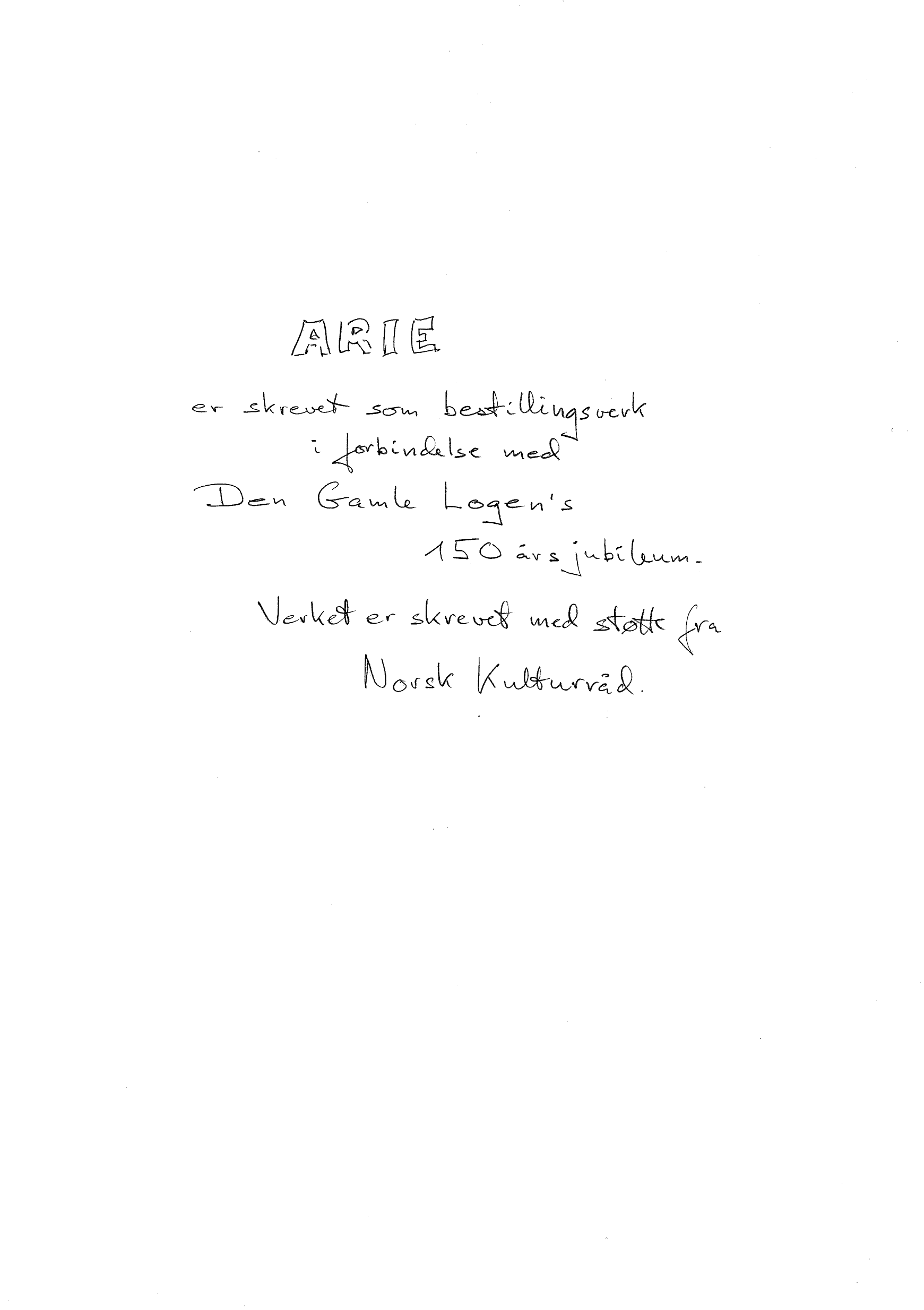 Arie, op. 63
