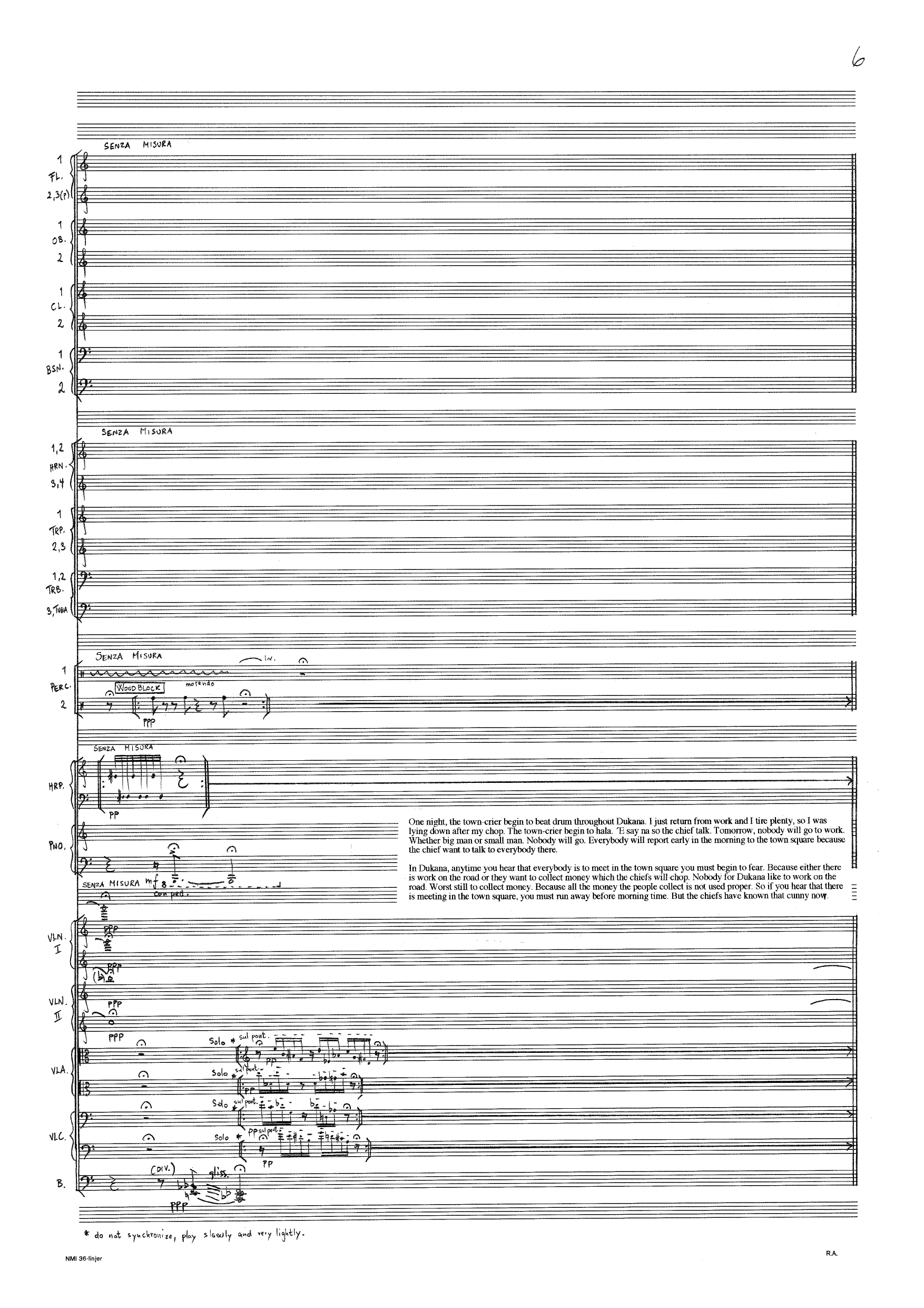 ...in the Night Before the Town-crier Begin to Cry - for Narrator and Orchestra - Bilde 8