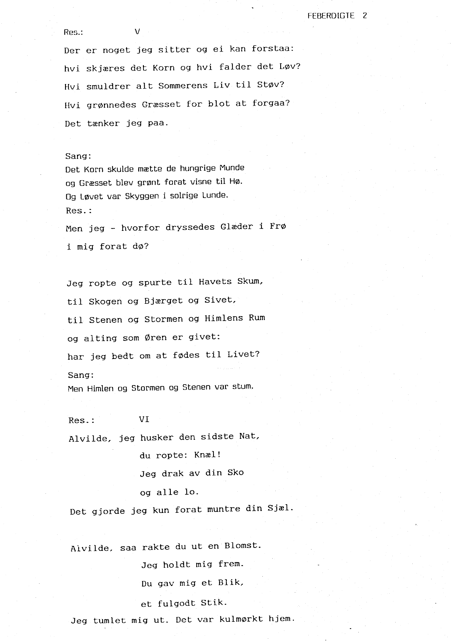 Musikk til Feberdigte av Knut Hamsun - For sinfonietta-besetning med resitasjon og sangsolist - Image 3