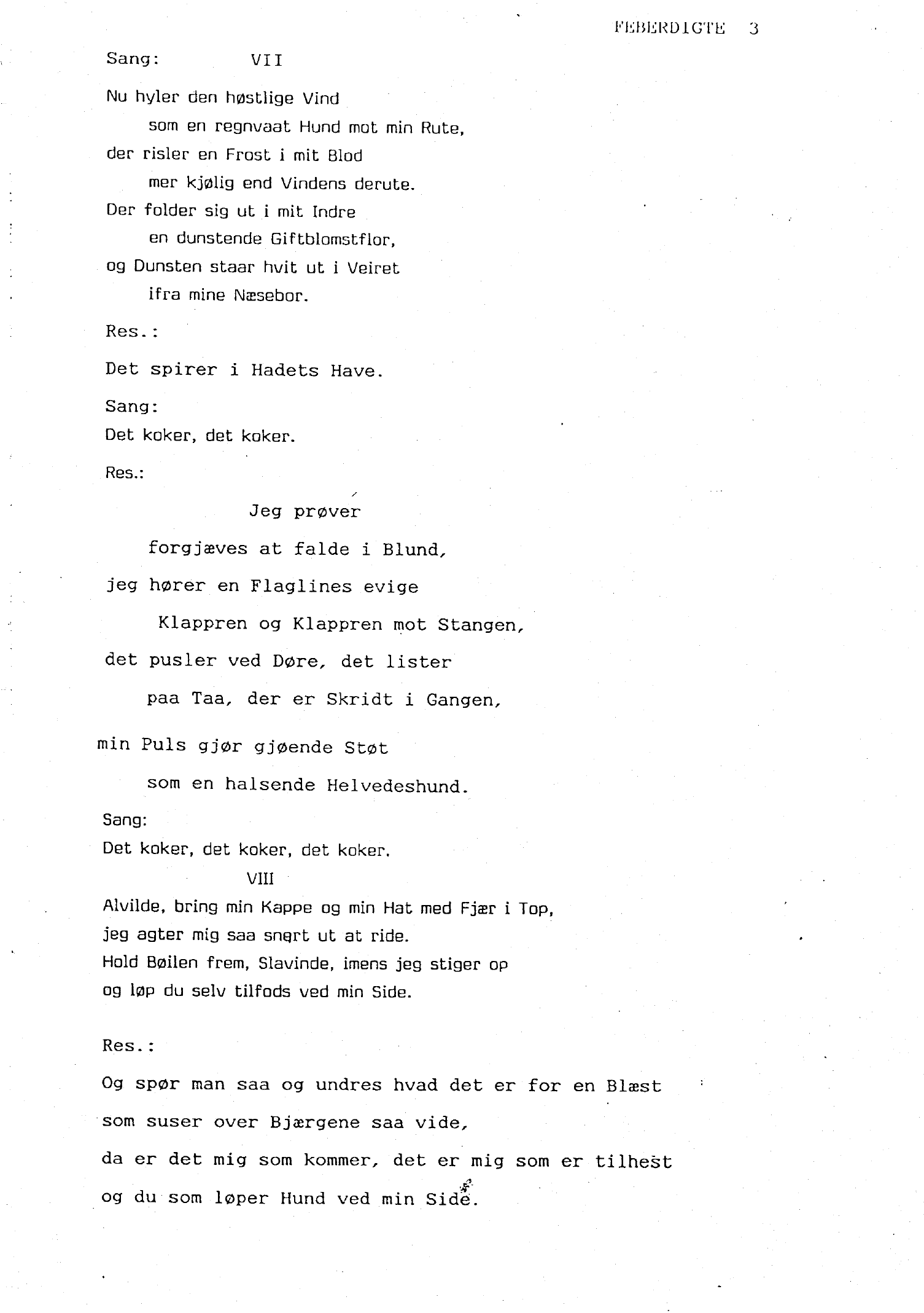 Musikk til Feberdigte av Knut Hamsun - For sinfonietta-besetning med resitasjon og sangsolist - Image 4