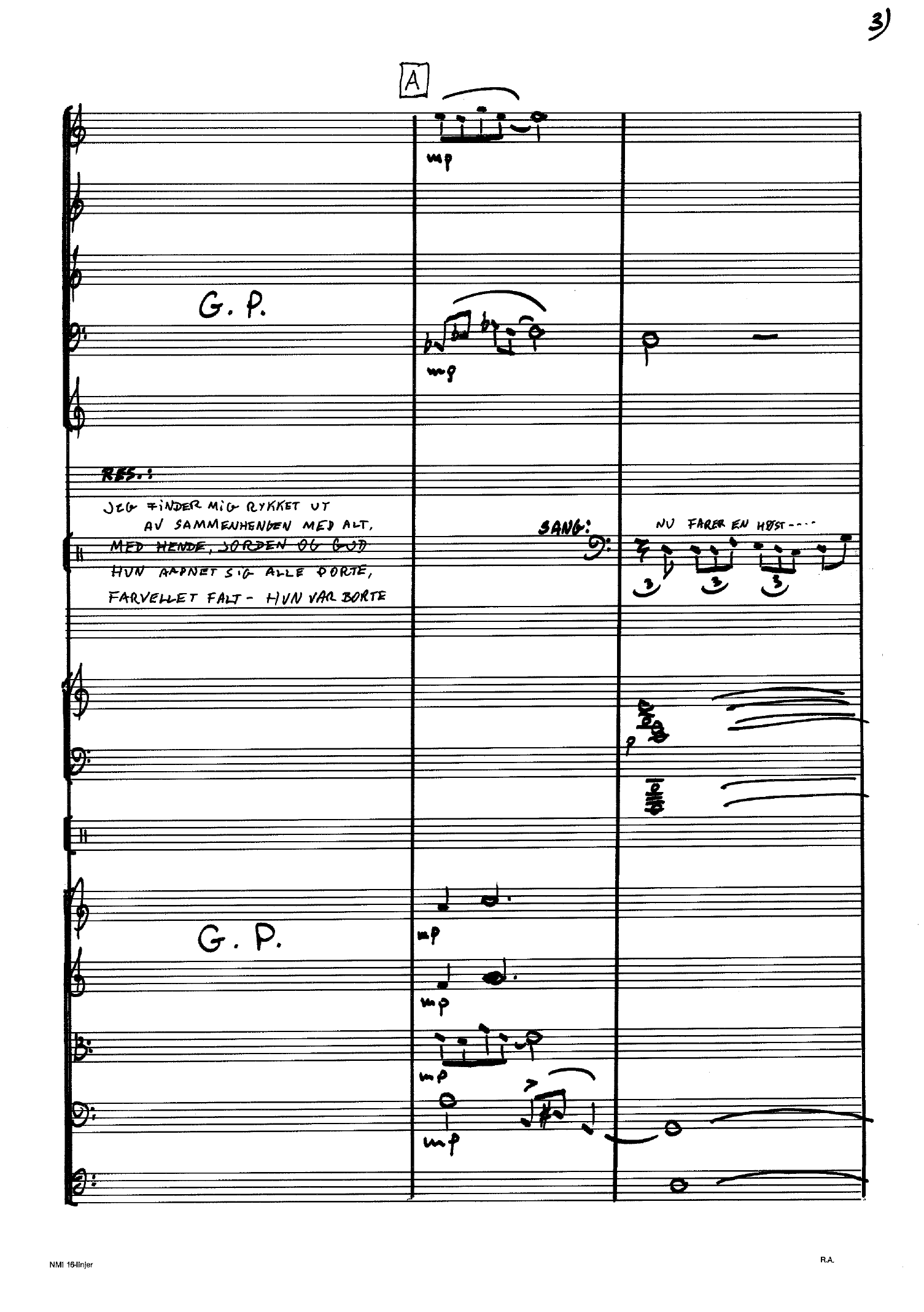 Musikk til Feberdigte av Knut Hamsun - For sinfonietta-besetning med resitasjon og sangsolist - Image 9