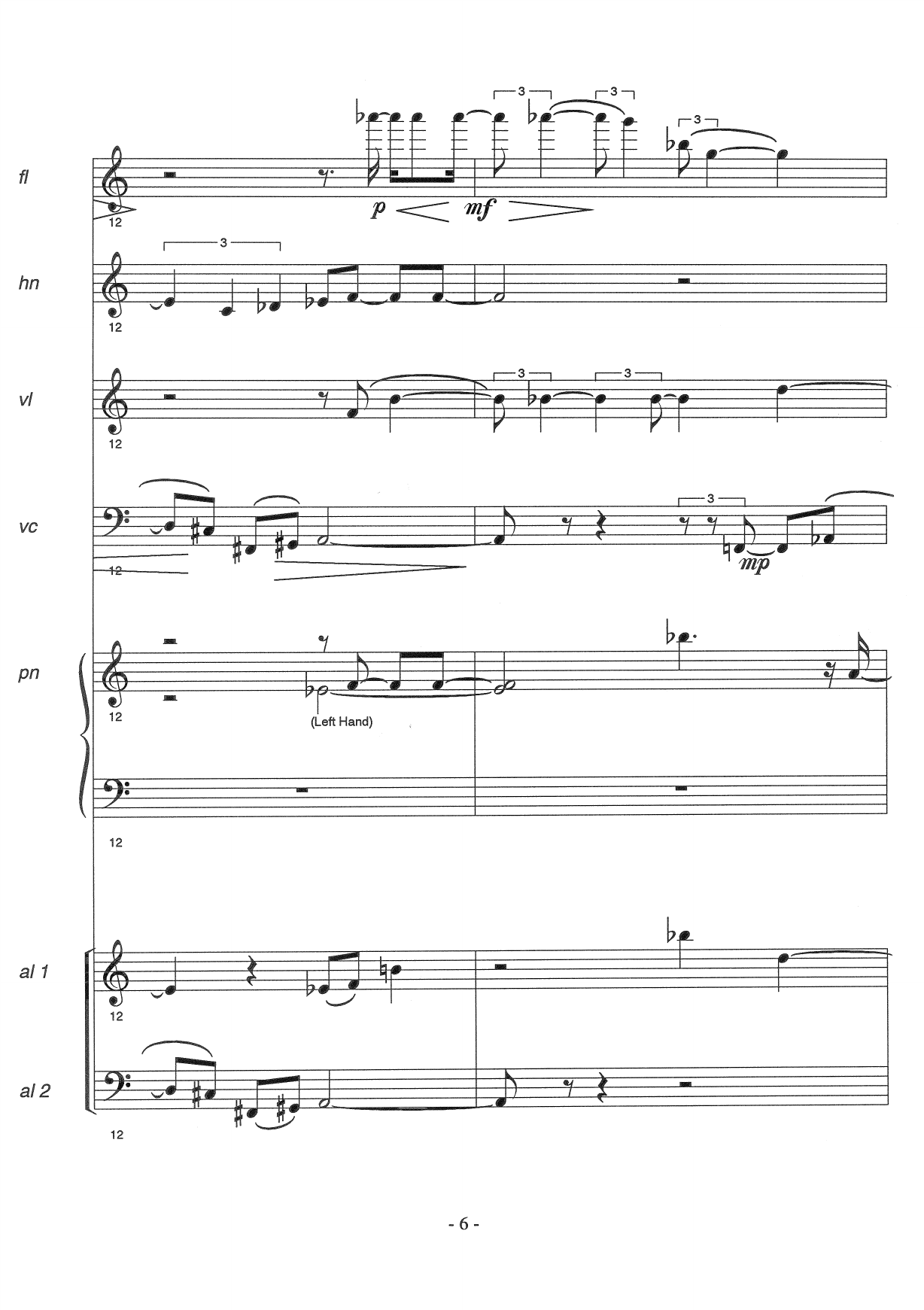 the light in your chest : for flute, horn, violin, cello, piano and/or freely composed amateur orchestra - Image 8