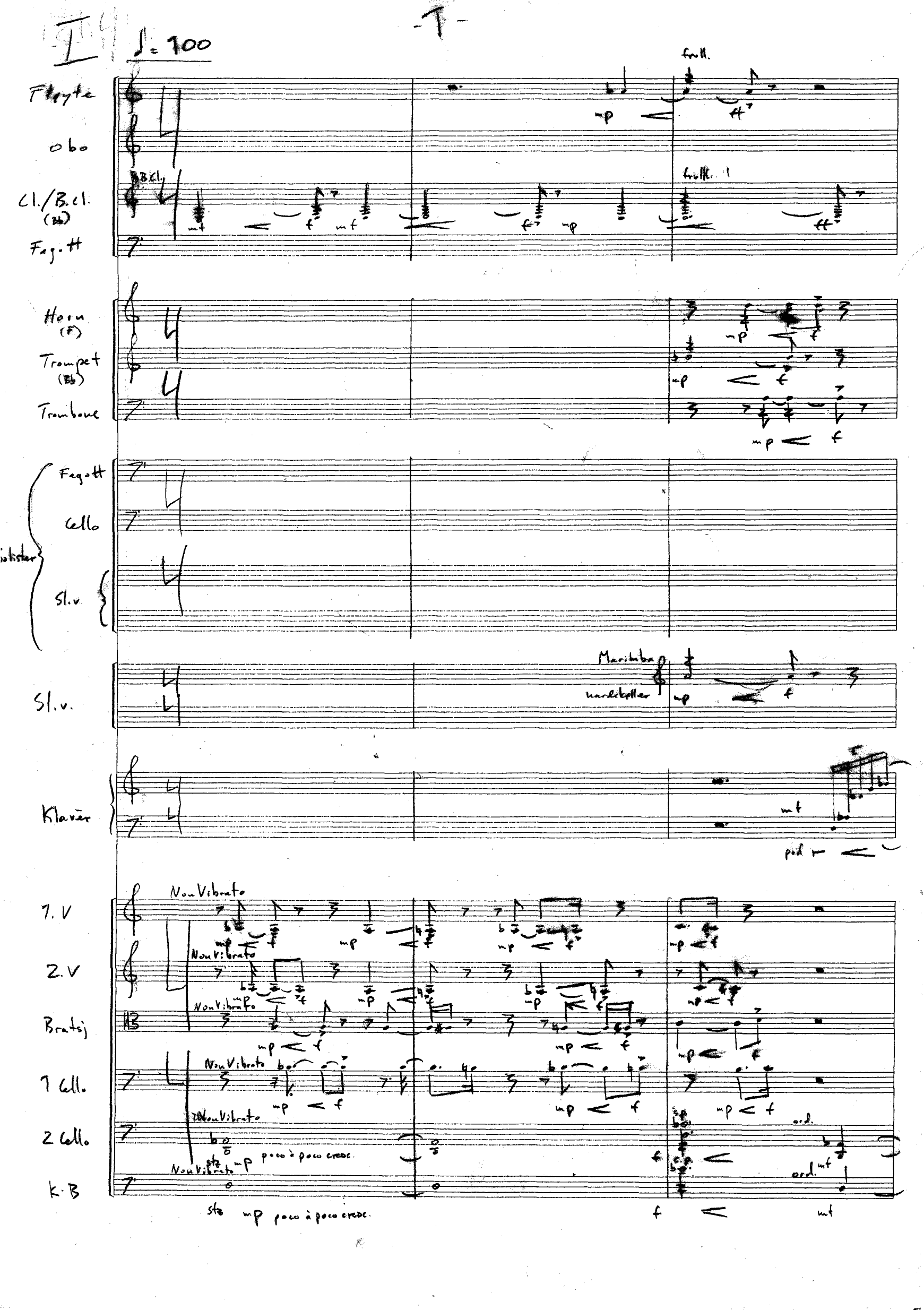 Trippelkonsert - For Sinfonietta og fagott, cello & slagverksolister - Bilde 2