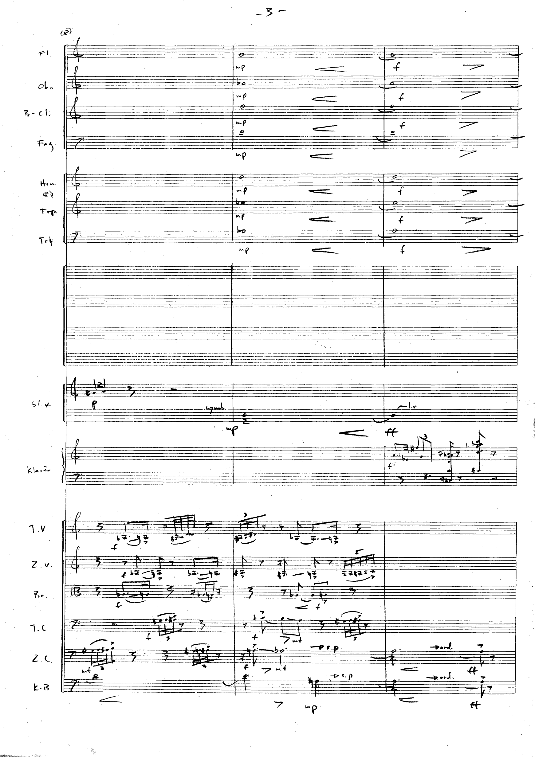 Trippelkonsert - For Sinfonietta og fagott, cello & slagverksolister - Bilde 4