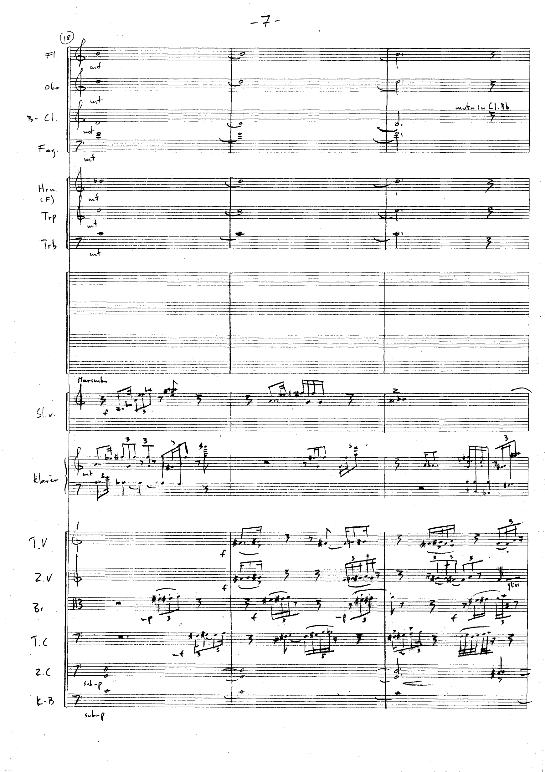 Trippelkonsert - For Sinfonietta og fagott, cello & slagverksolister - Bilde 8