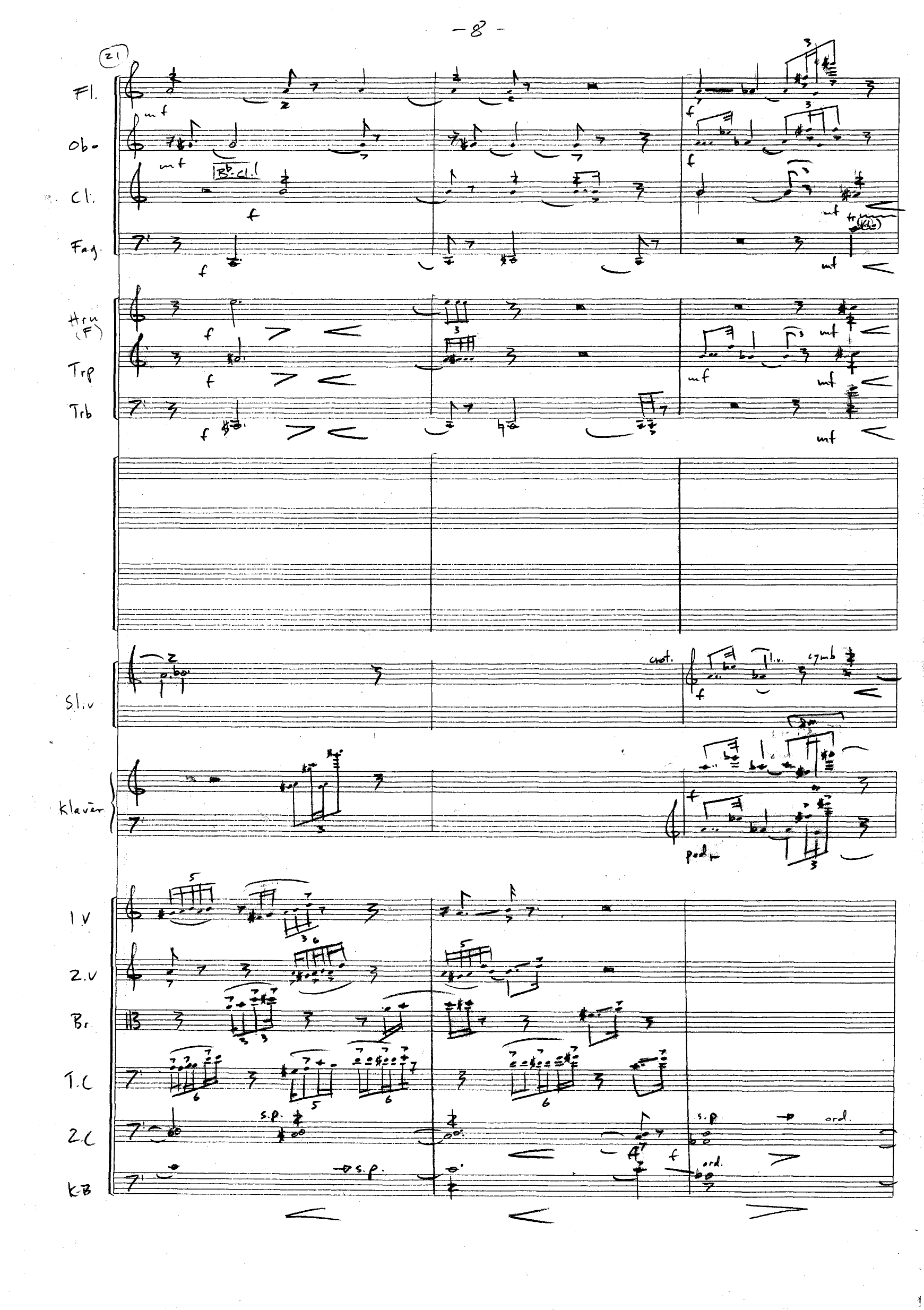 Trippelkonsert - For Sinfonietta og fagott, cello & slagverksolister - Bilde 9