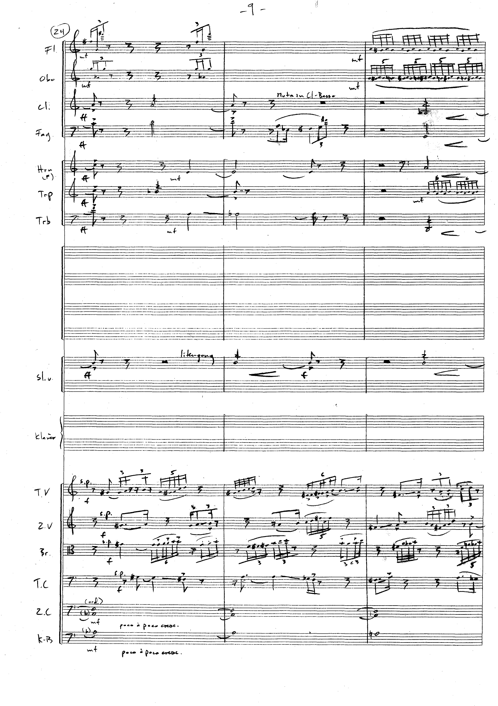 Trippelkonsert - For Sinfonietta og fagott, cello & slagverksolister - Bilde 10