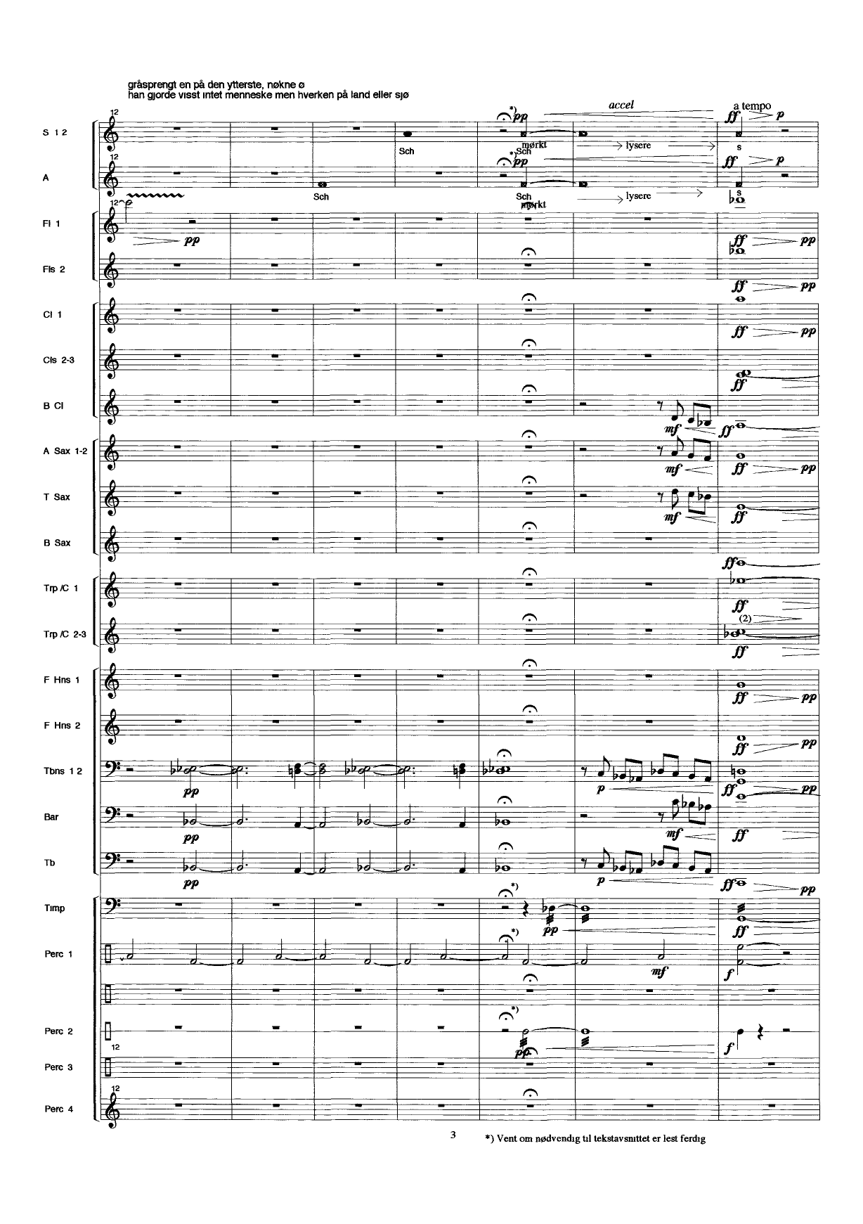 Terje Vigen : For Recitation, Children's Choir, and Band - Image 5