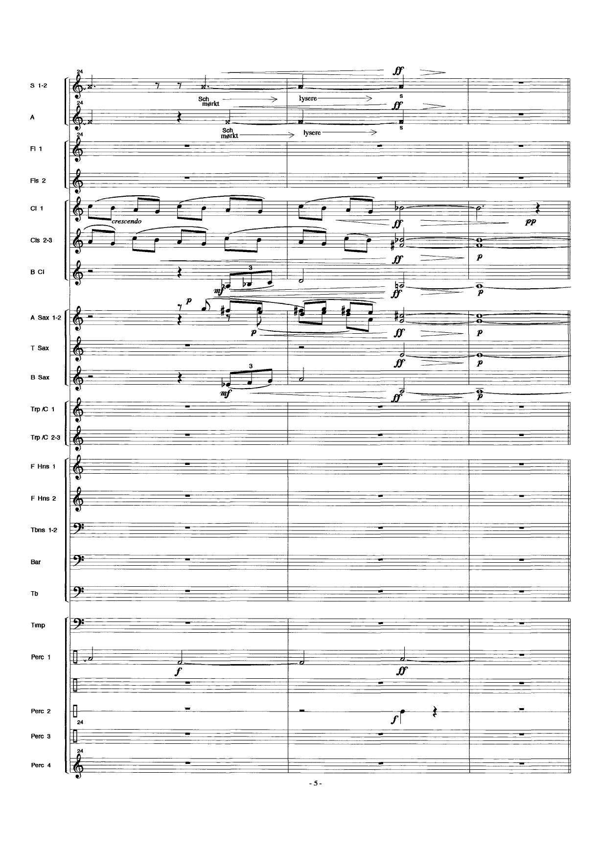Terje Vigen : For Recitation, Children's Choir, and Band - Image 7