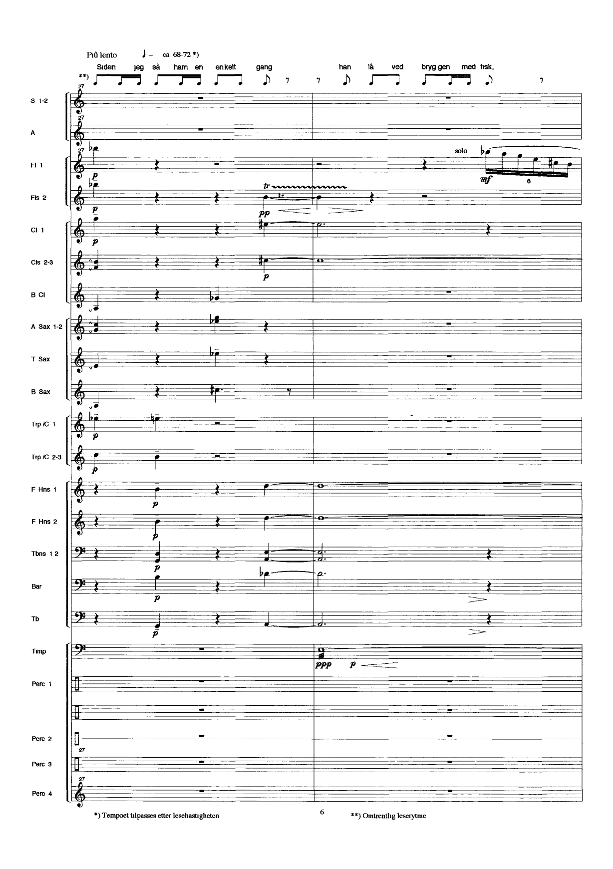 Terje Vigen : For Recitation, Children's Choir, and Band - Image 8