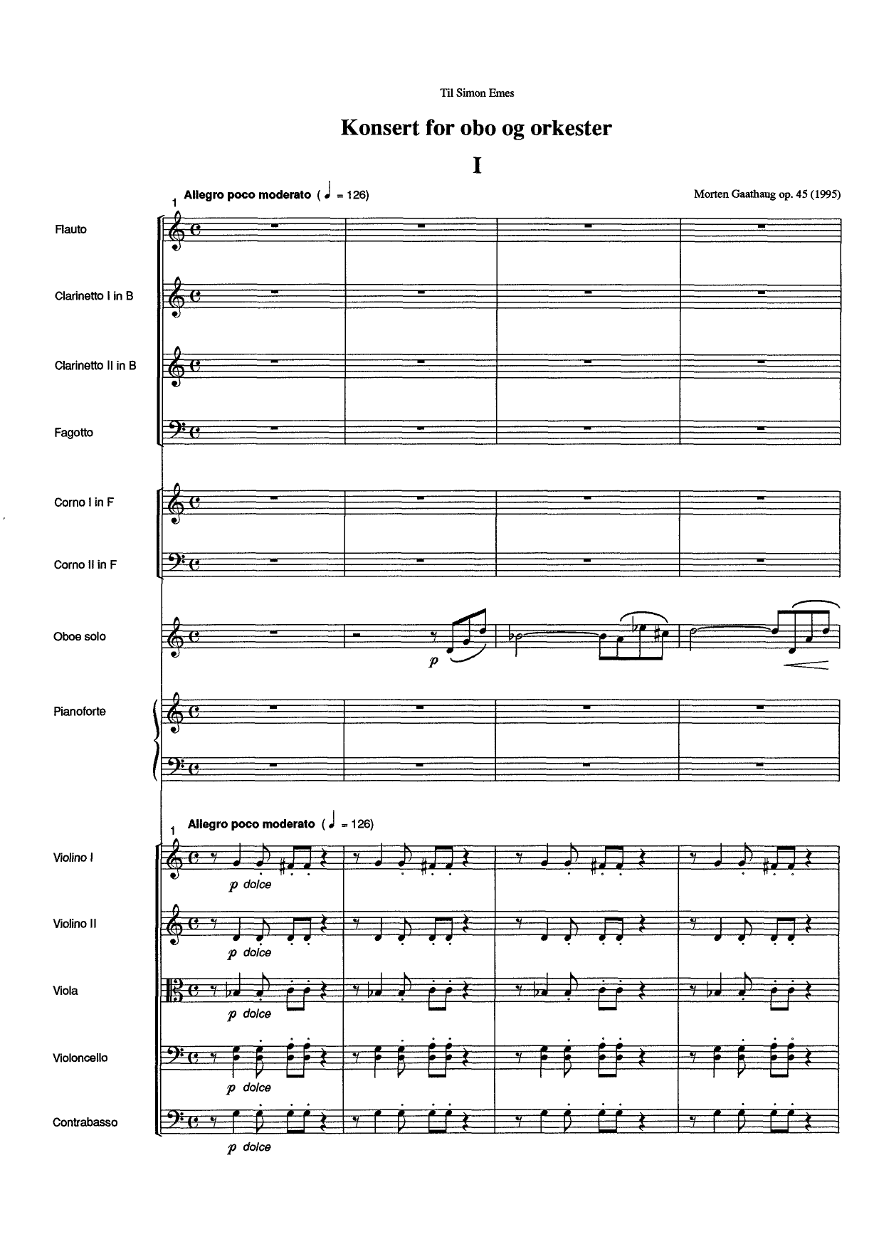 Concerto for Oboe and Orchestra, Op. 45 - Image 3