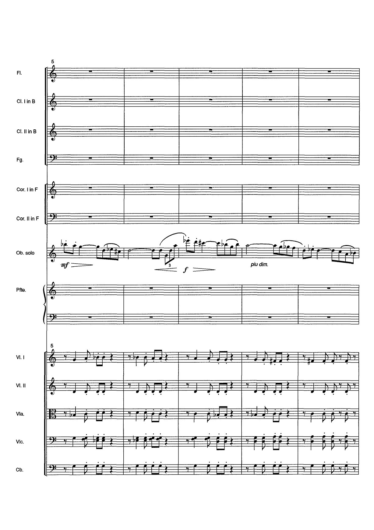 Concerto for Oboe and Orchestra, Op. 45 - Image 4