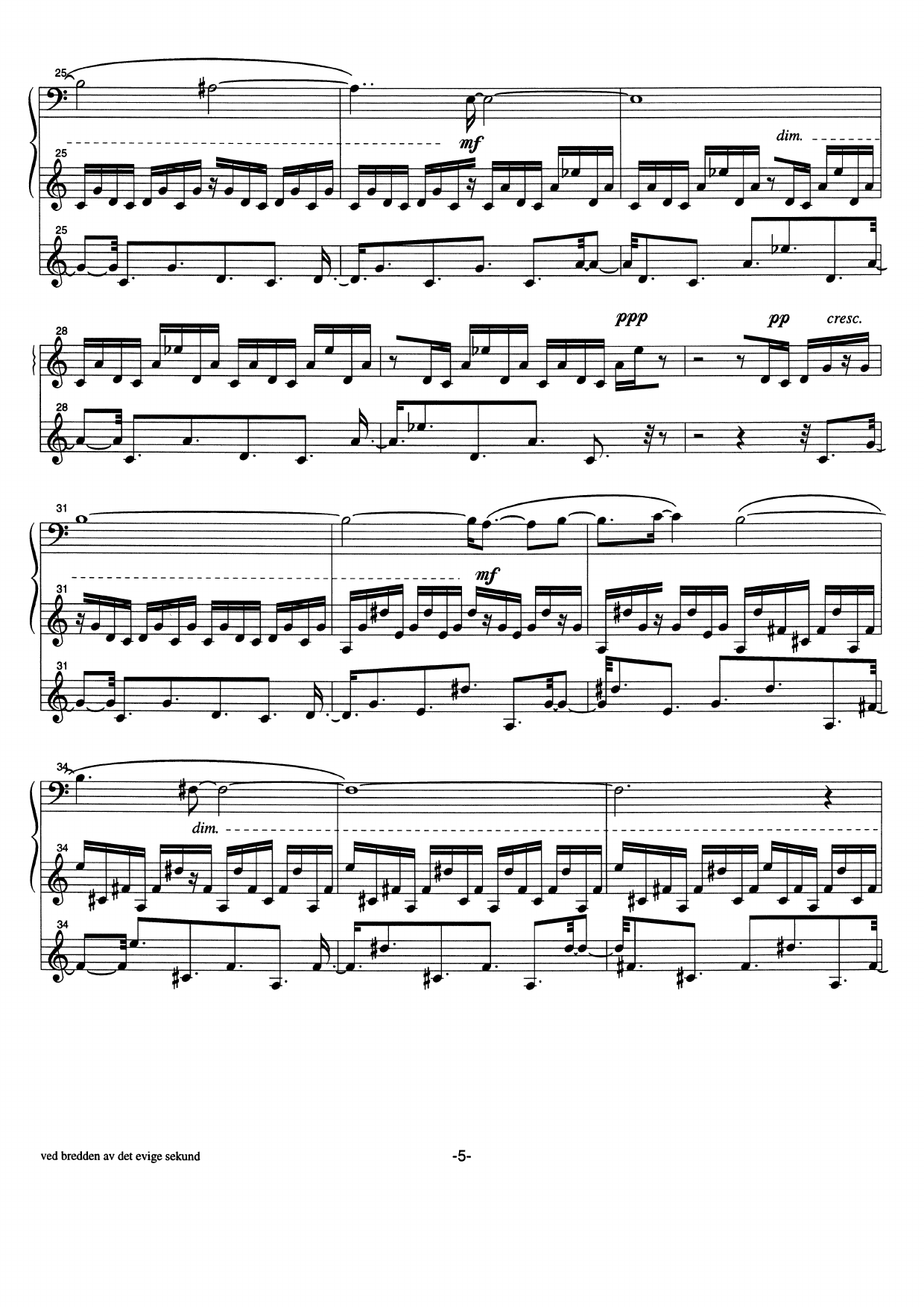 ved bredden av det evige sekund - for akkordeon solo (eller akkordeon duo, eller akkordeonensemble) - Bilde 7