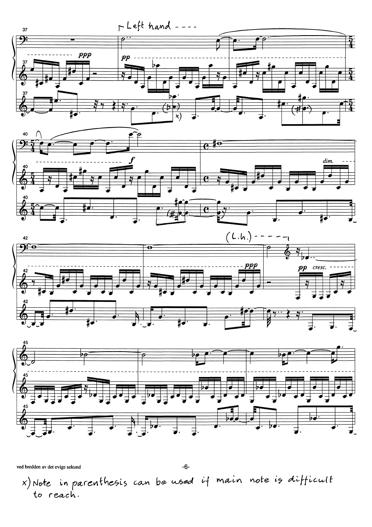 ved bredden av det evige sekund - for akkordeon solo (eller akkordeon duo, eller akkordeonensemble) - Bilde 8