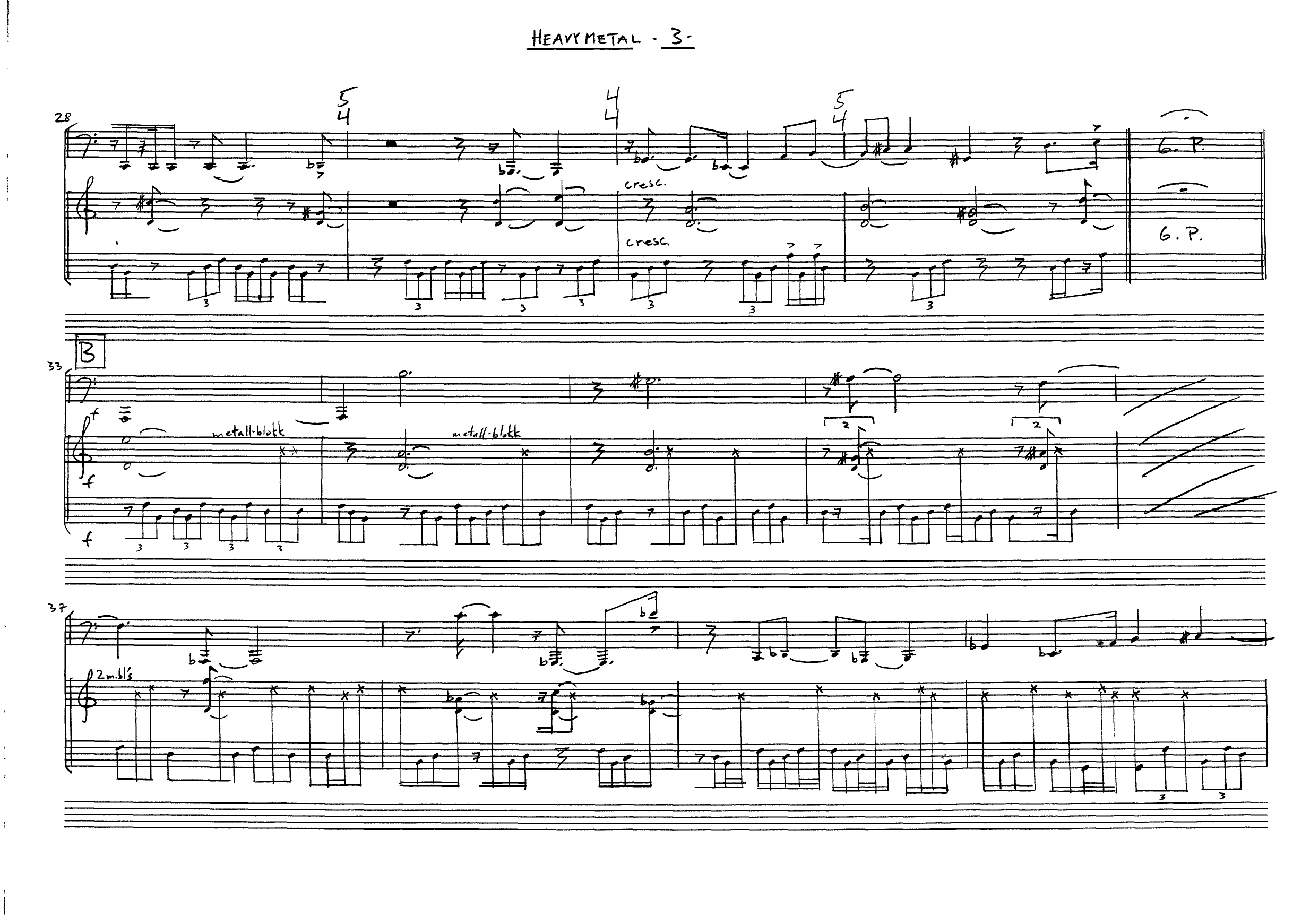 Heavy Metal - En rip-off for bass-tuba & slagverk - Image 5