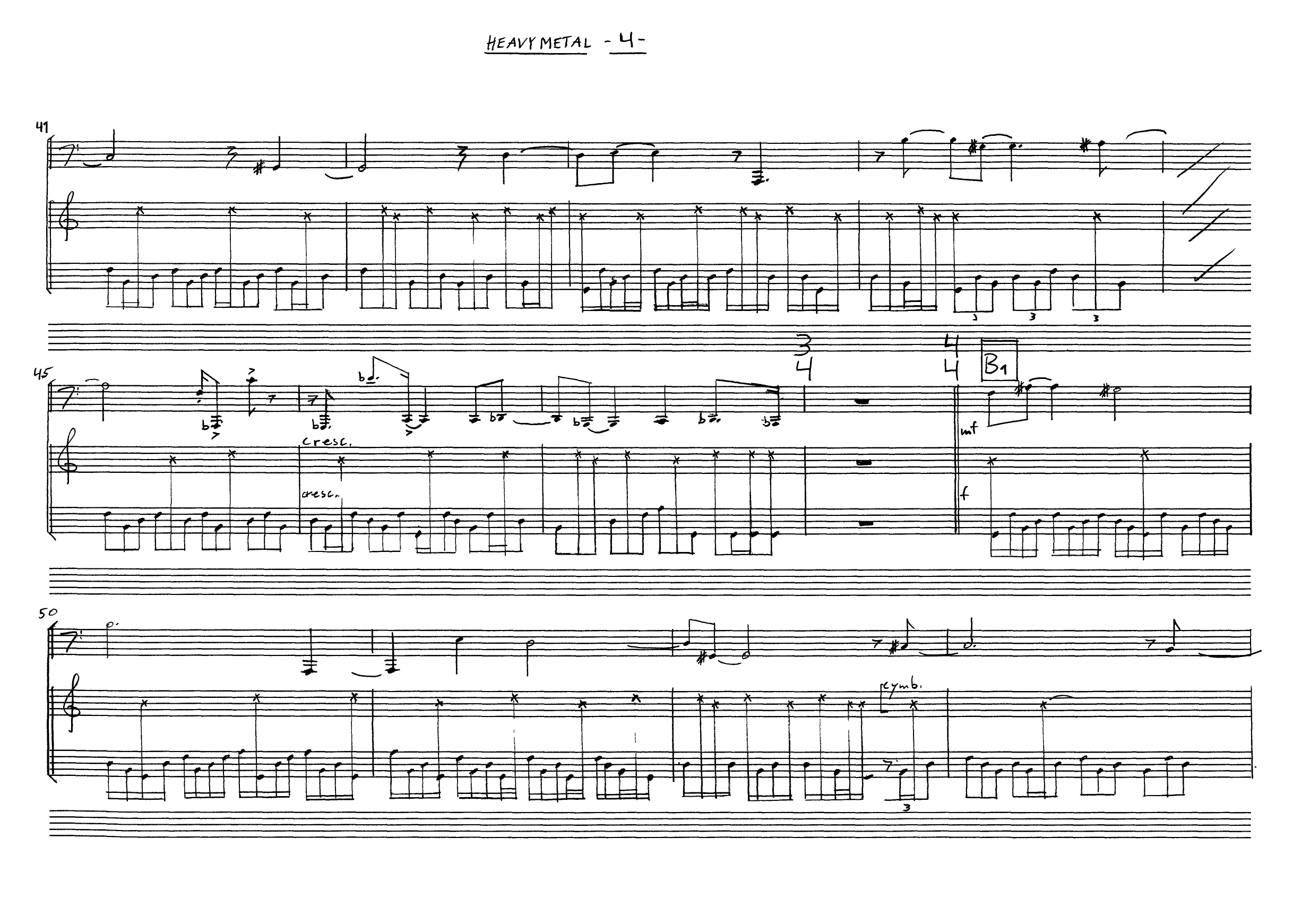 Heavy Metal - En rip-off for bass-tuba & slagverk - Image 6